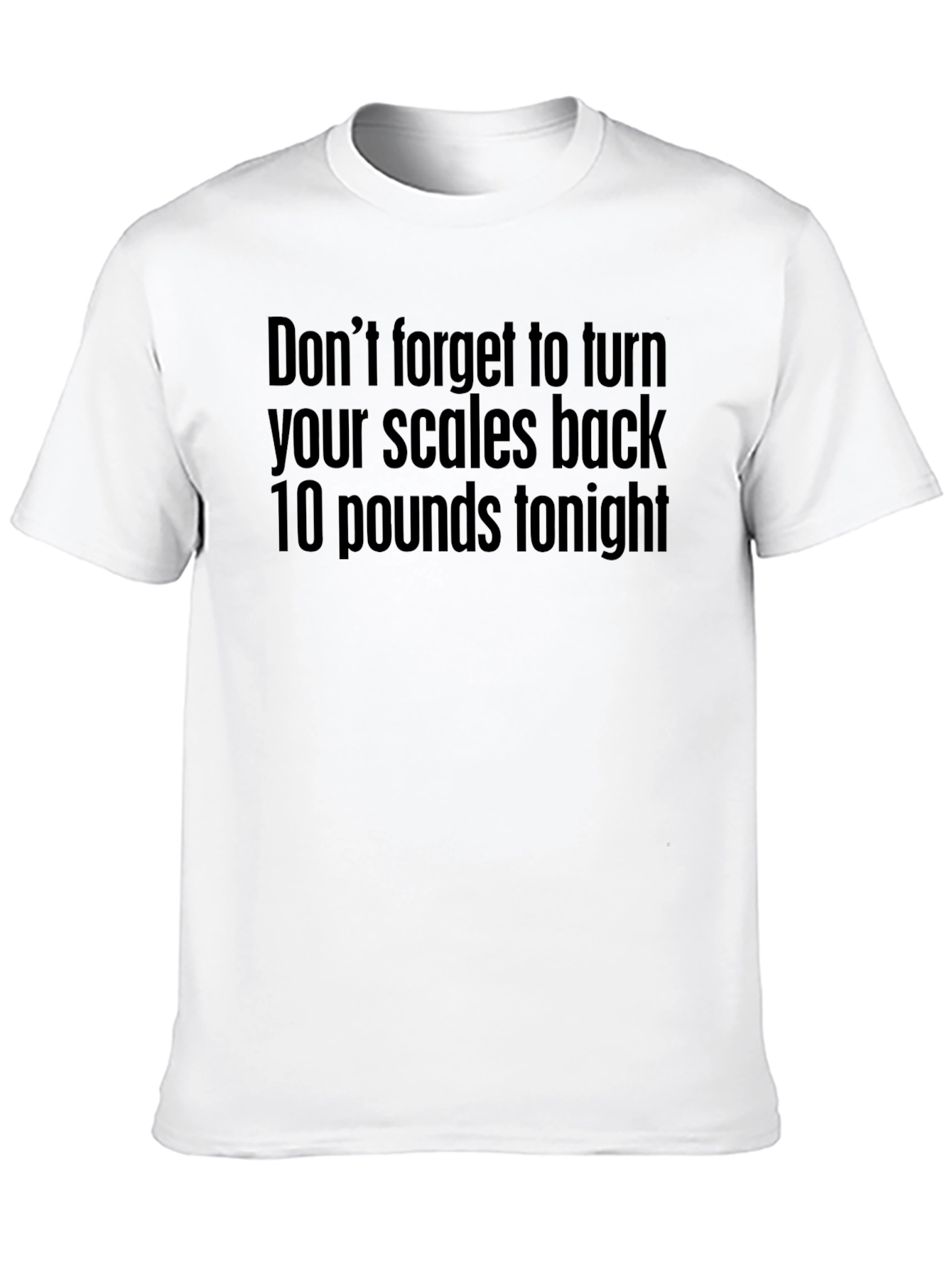 Black Funny Weight Loss T-Shirt view 10
