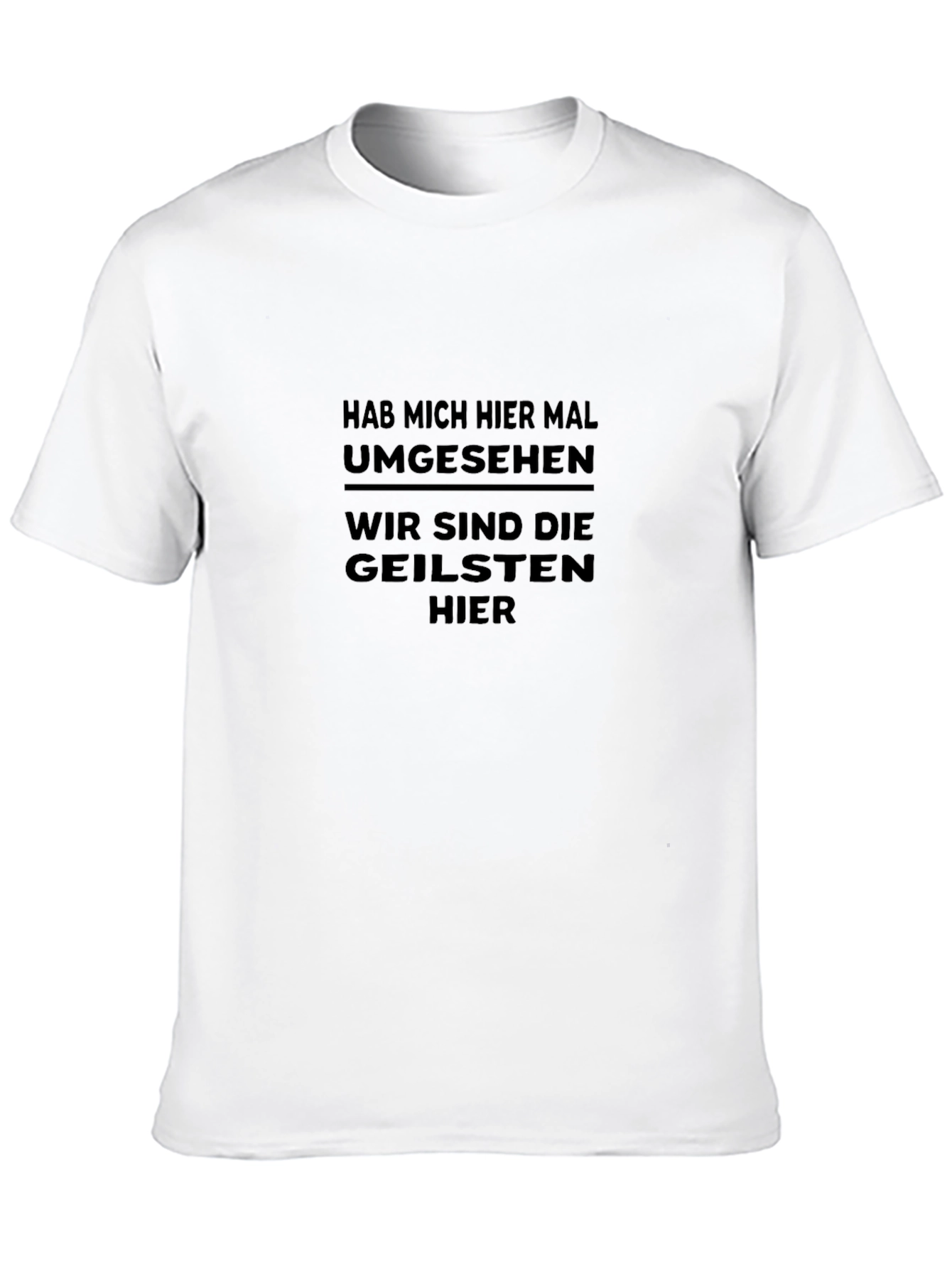 Black Black T-Shirt with Humorous German Text view 10