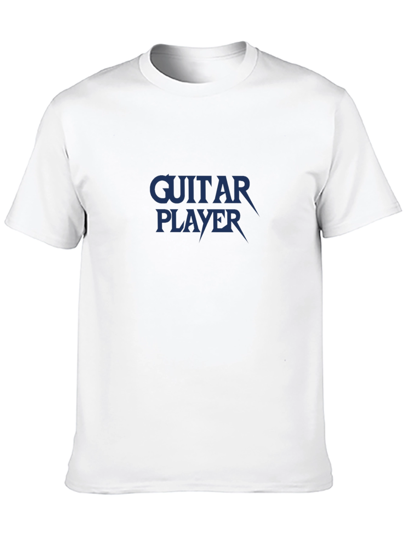Black Guitar Player Graphic Tee - Black Cotton T-Shirt view 10