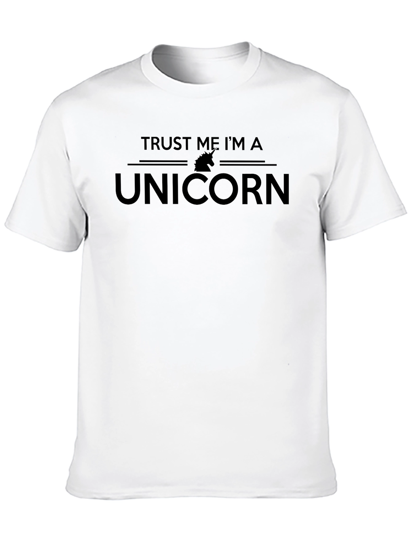 Black Trust Me I'm a Unicorn T-Shirt Funny Graphic Tee view 10