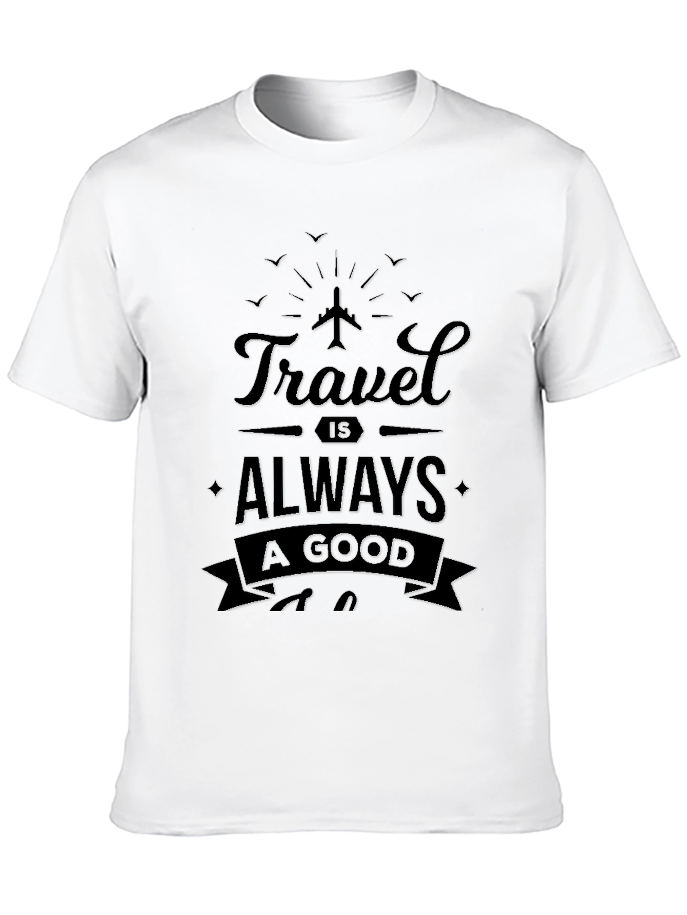 Black Travel is Always A Good Idea Black T-Shirt view 10