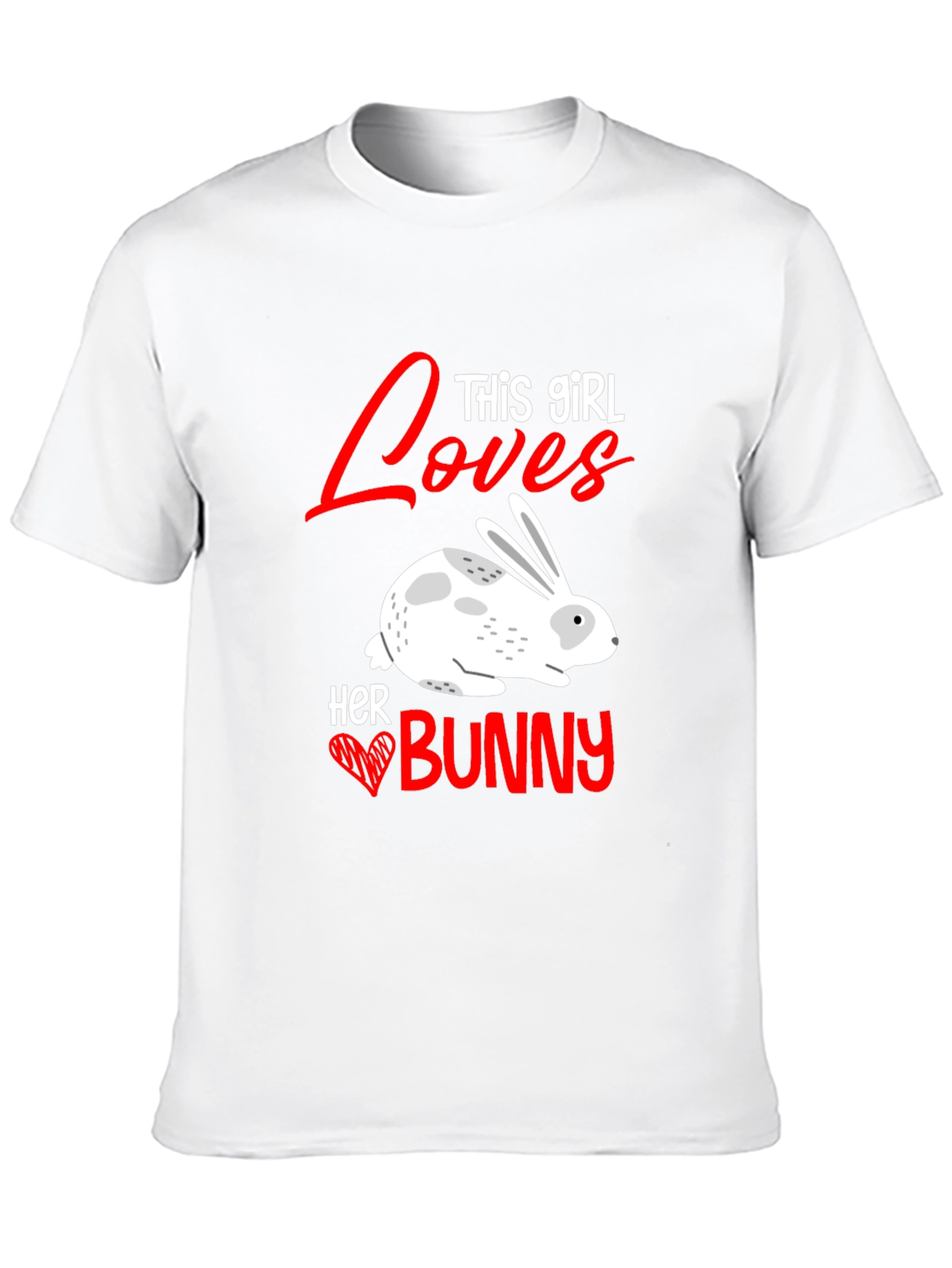 Black Girl Loves Bunny T-Shirt - Cute Rabbit Tee view 10