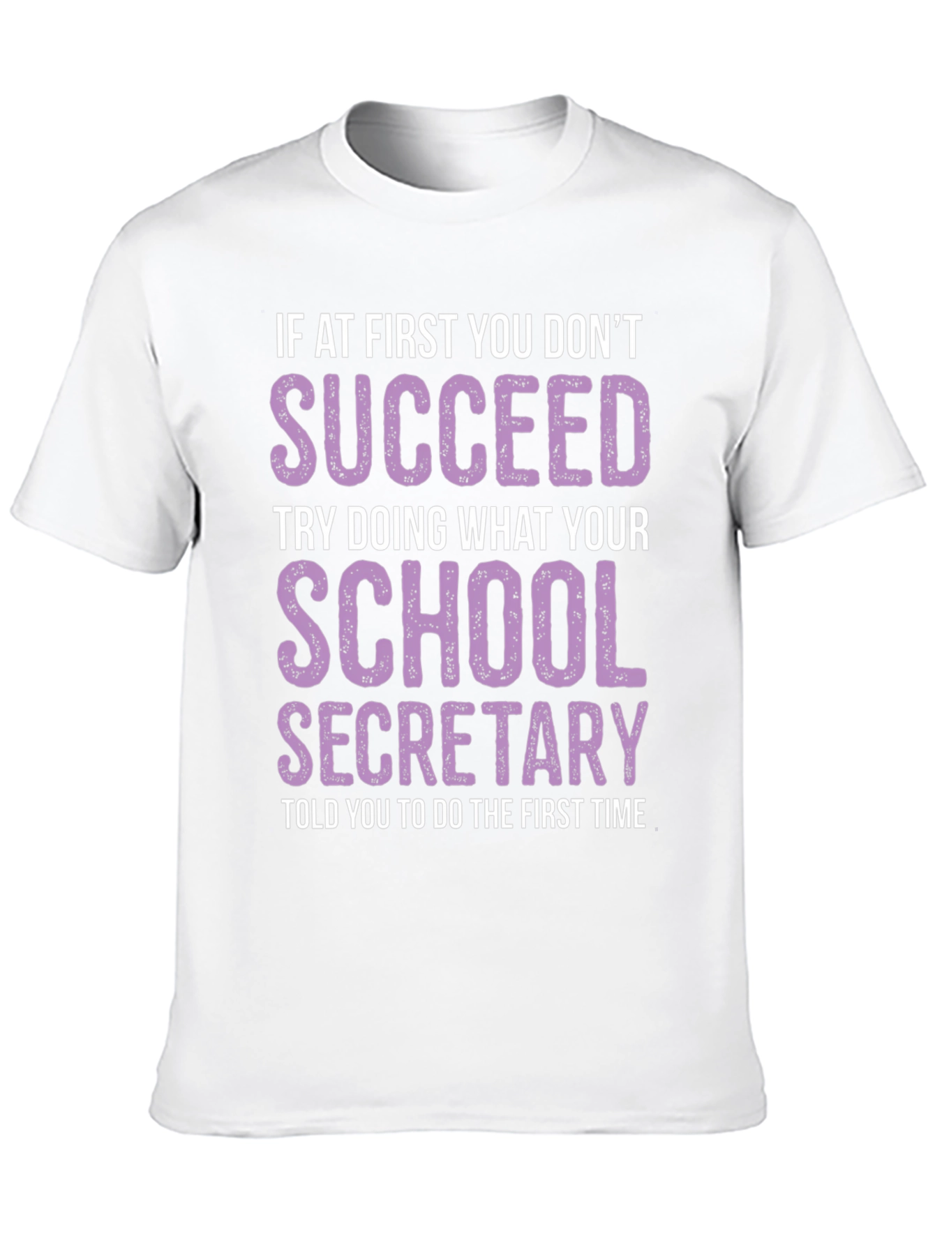 Black School Secretary T-Shirt - Funny Slogan Tee view 10