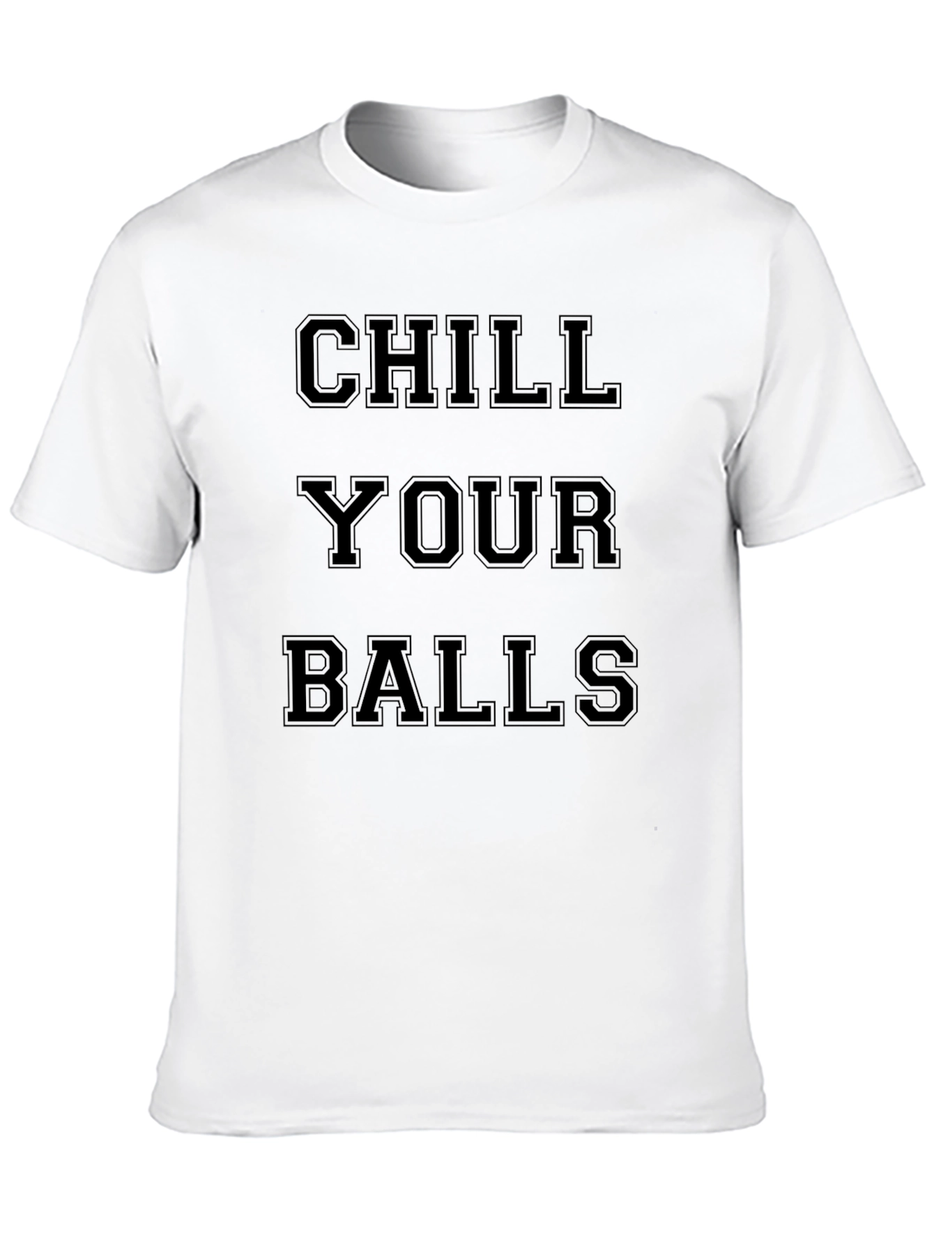 Black Chill Your Balls Black Graphic Tee view 10