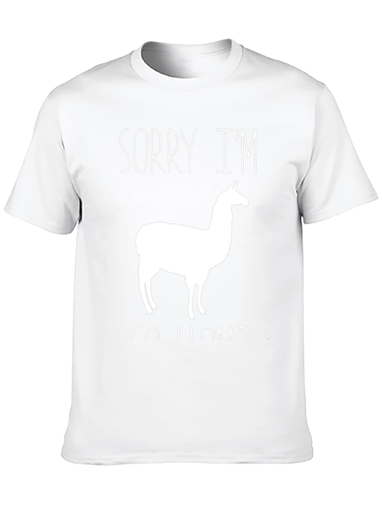 Black Sorry I'm Llama Go Home T-Shirt view 10