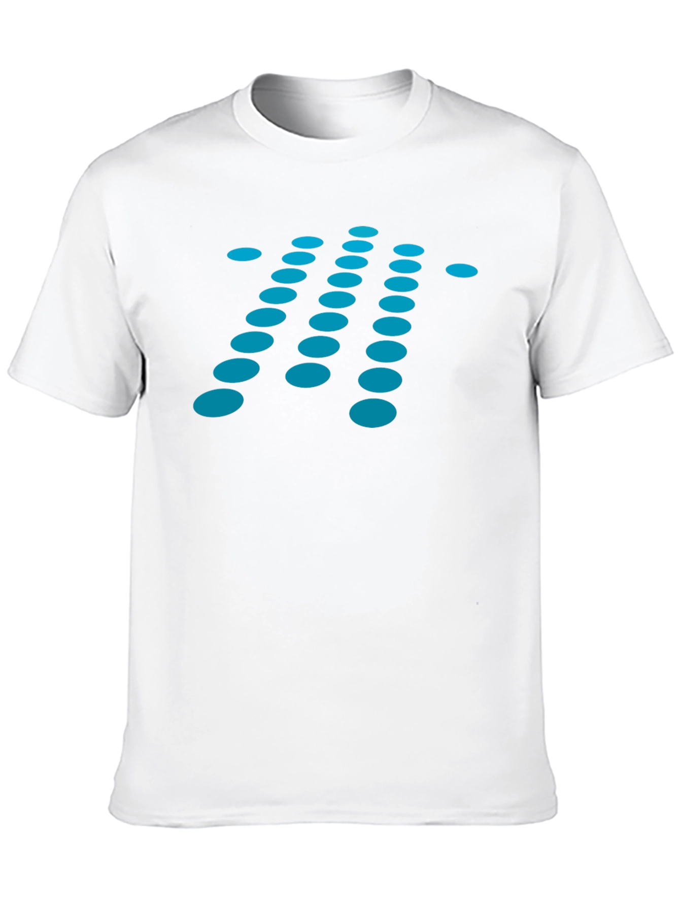 Black Abstract Pattern Black T-Shirt view 10