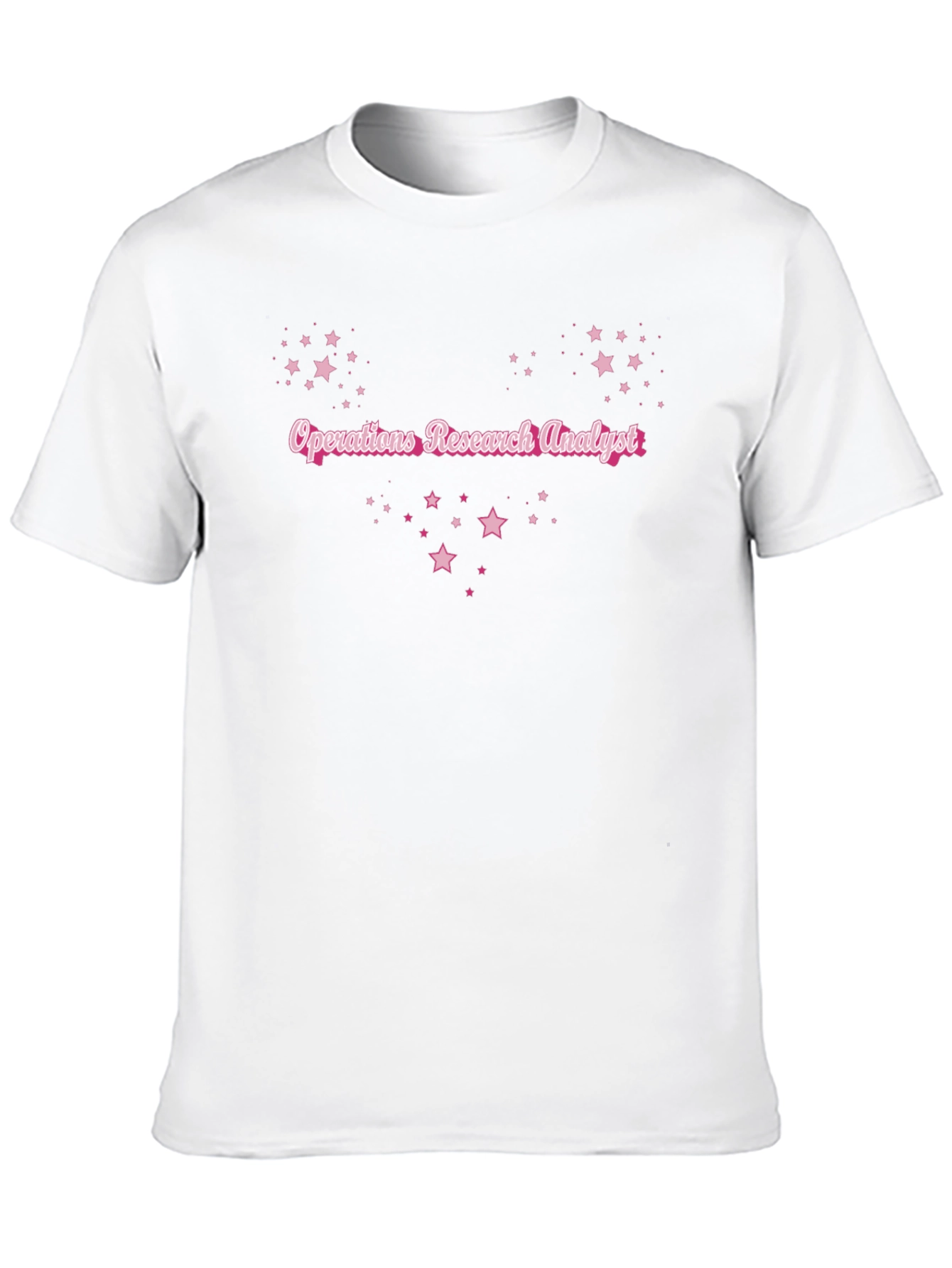 Black Operations Research Analyst T-Shirt Pink Star Design view 10