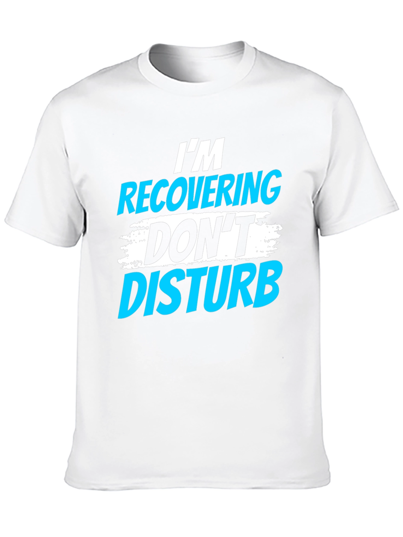 Black I'm Recovering, Don't Disturb Graphic T-Shirt view 10