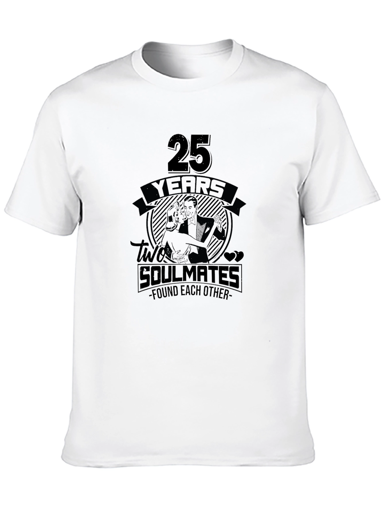 Black 25th Anniversary Soulmates T-Shirt view 10