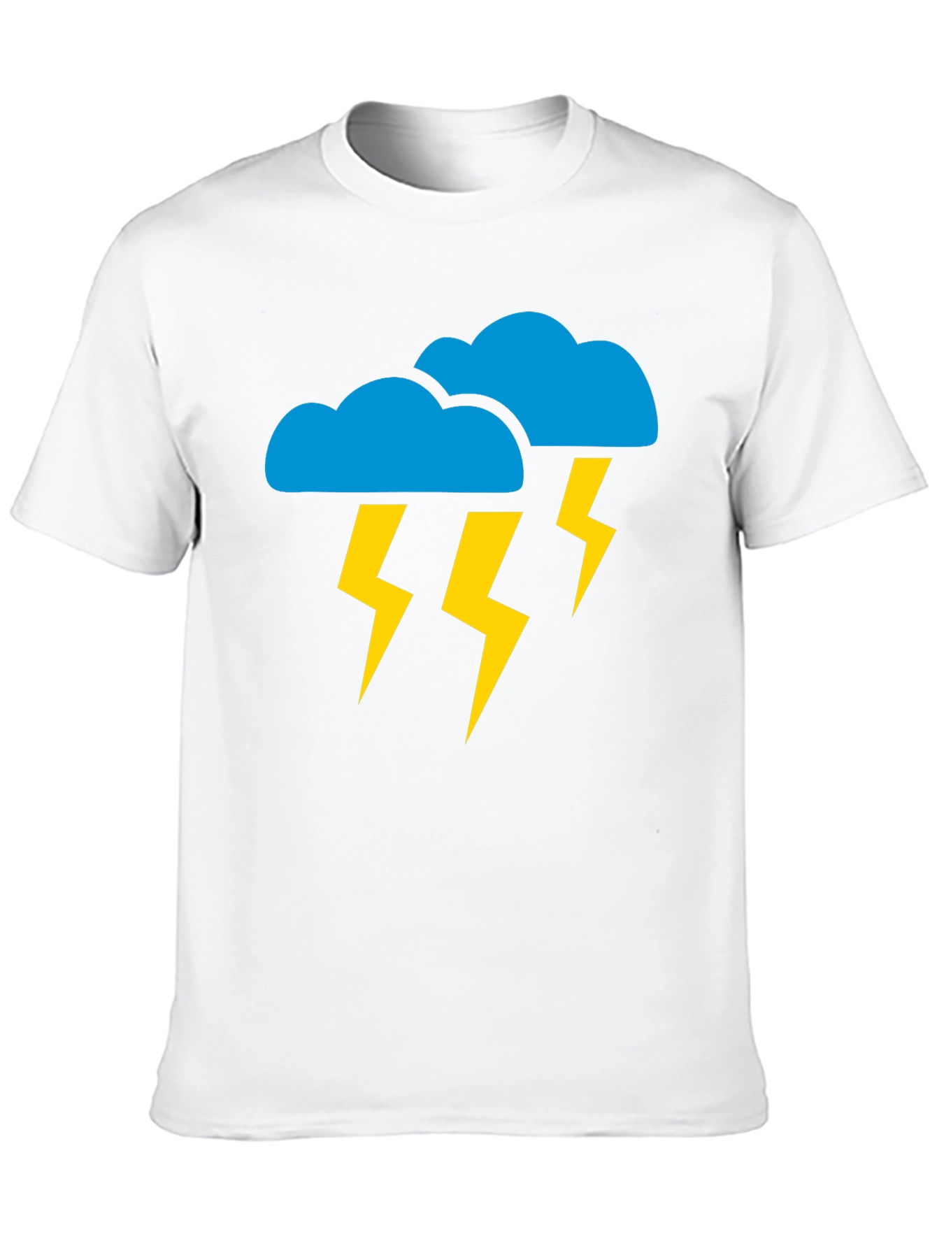 Black Stormy Weather Graphic Tee - Black Cotton T-Shirt view 10