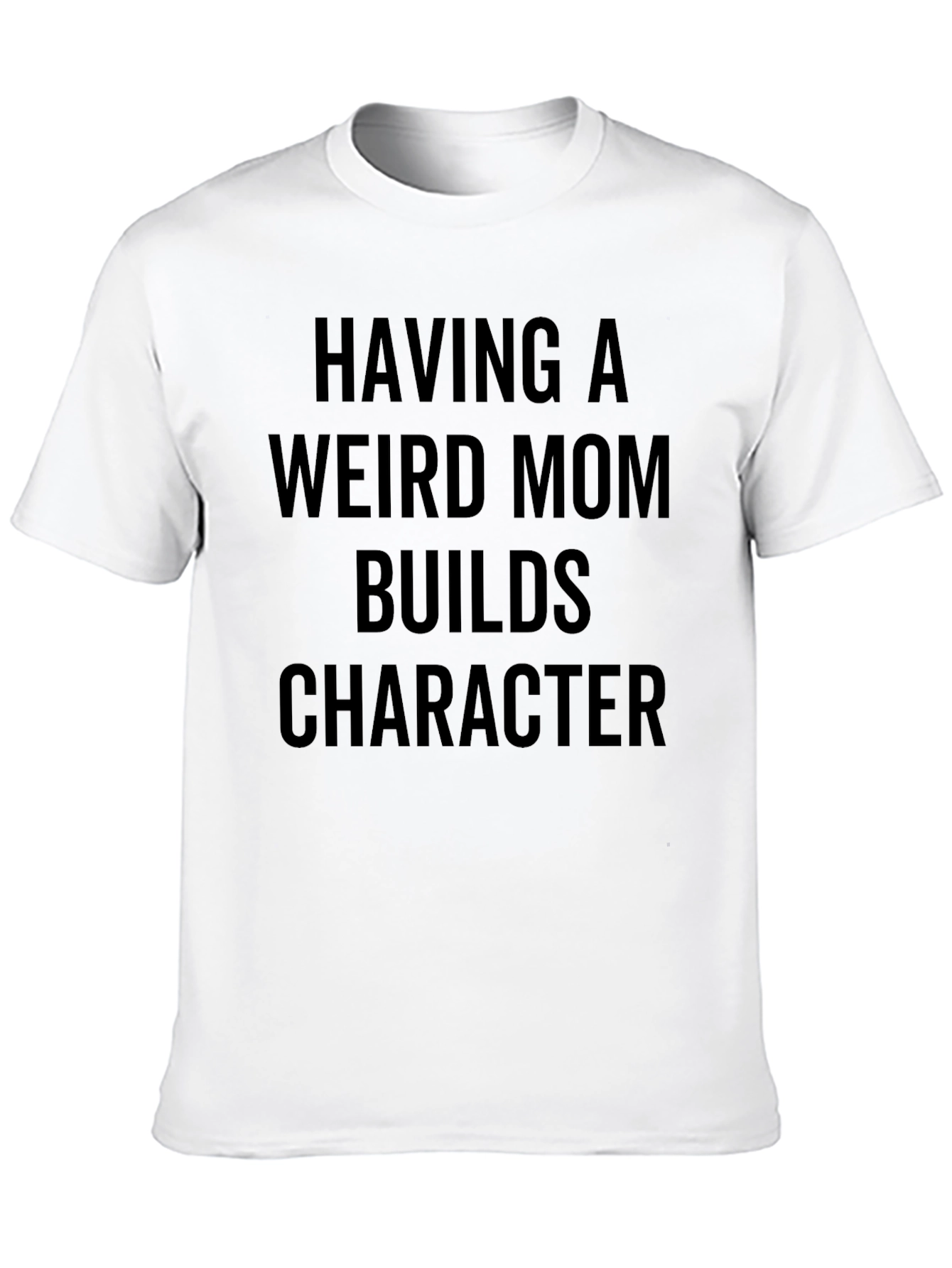 Black Funny "Weird Mom" Graphic Print Tee view 10