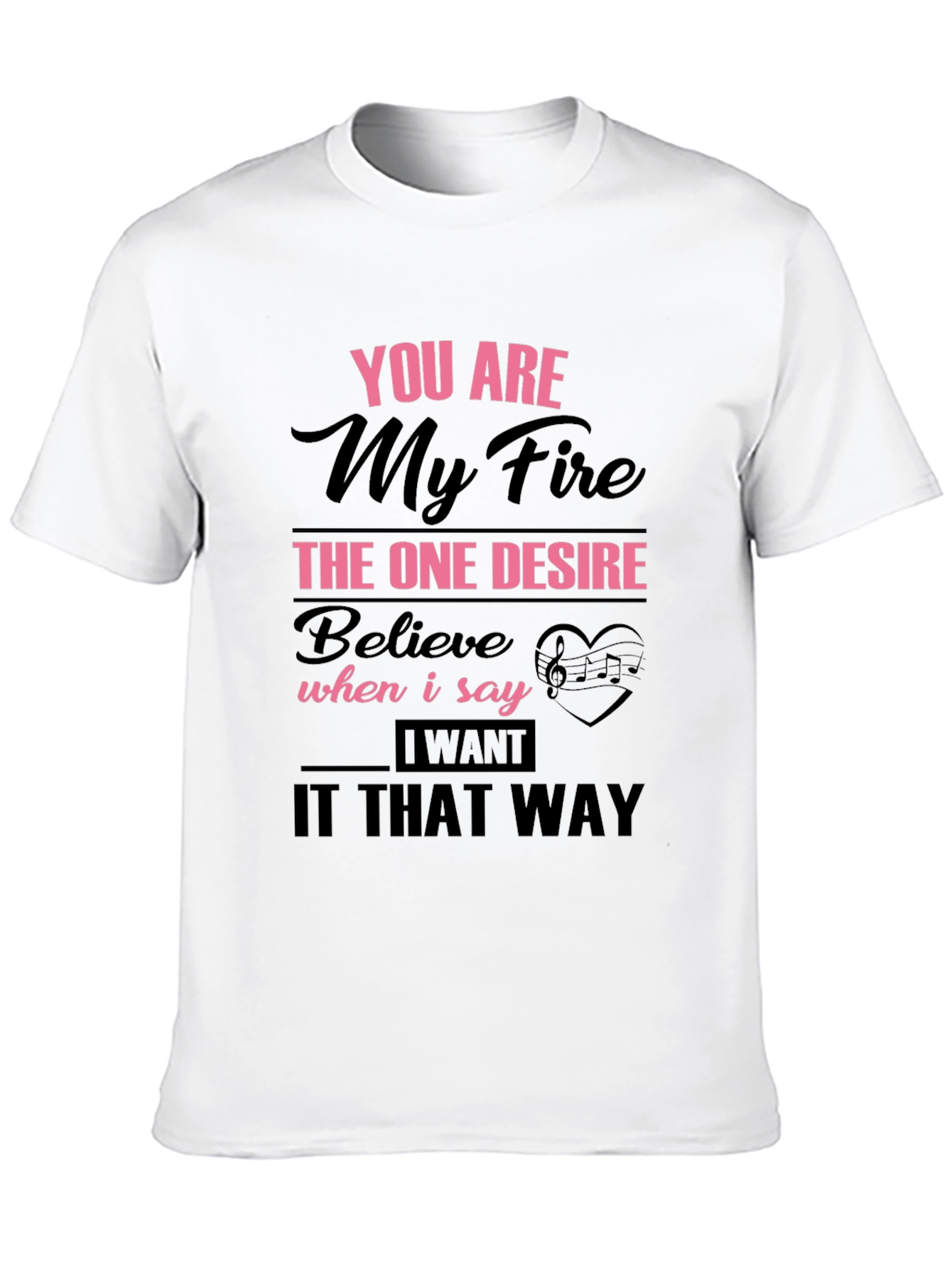 Black You Are My Fire Graphic T-Shirt view 10