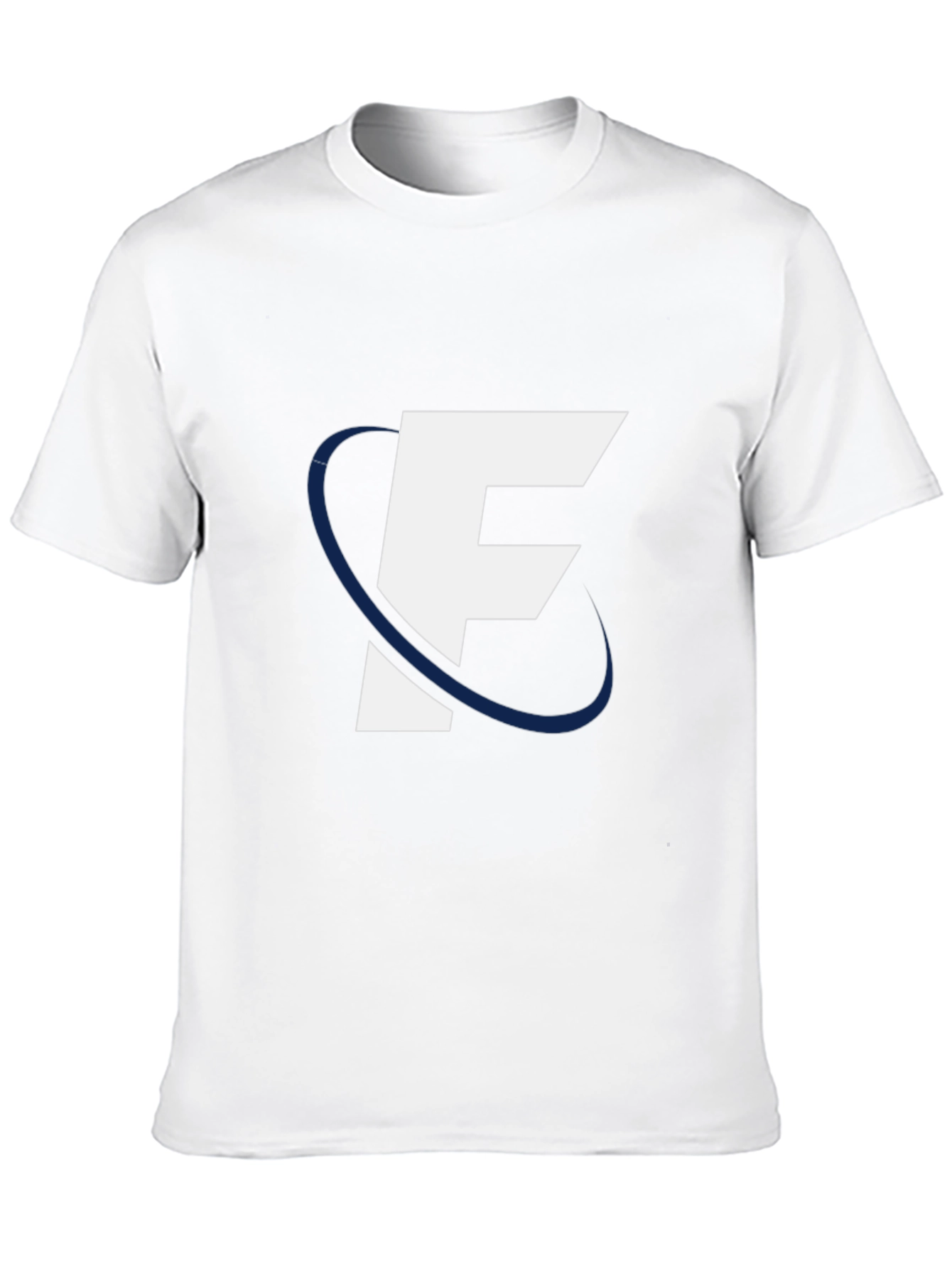 Black Modern "F" Logo Black Tee view 10