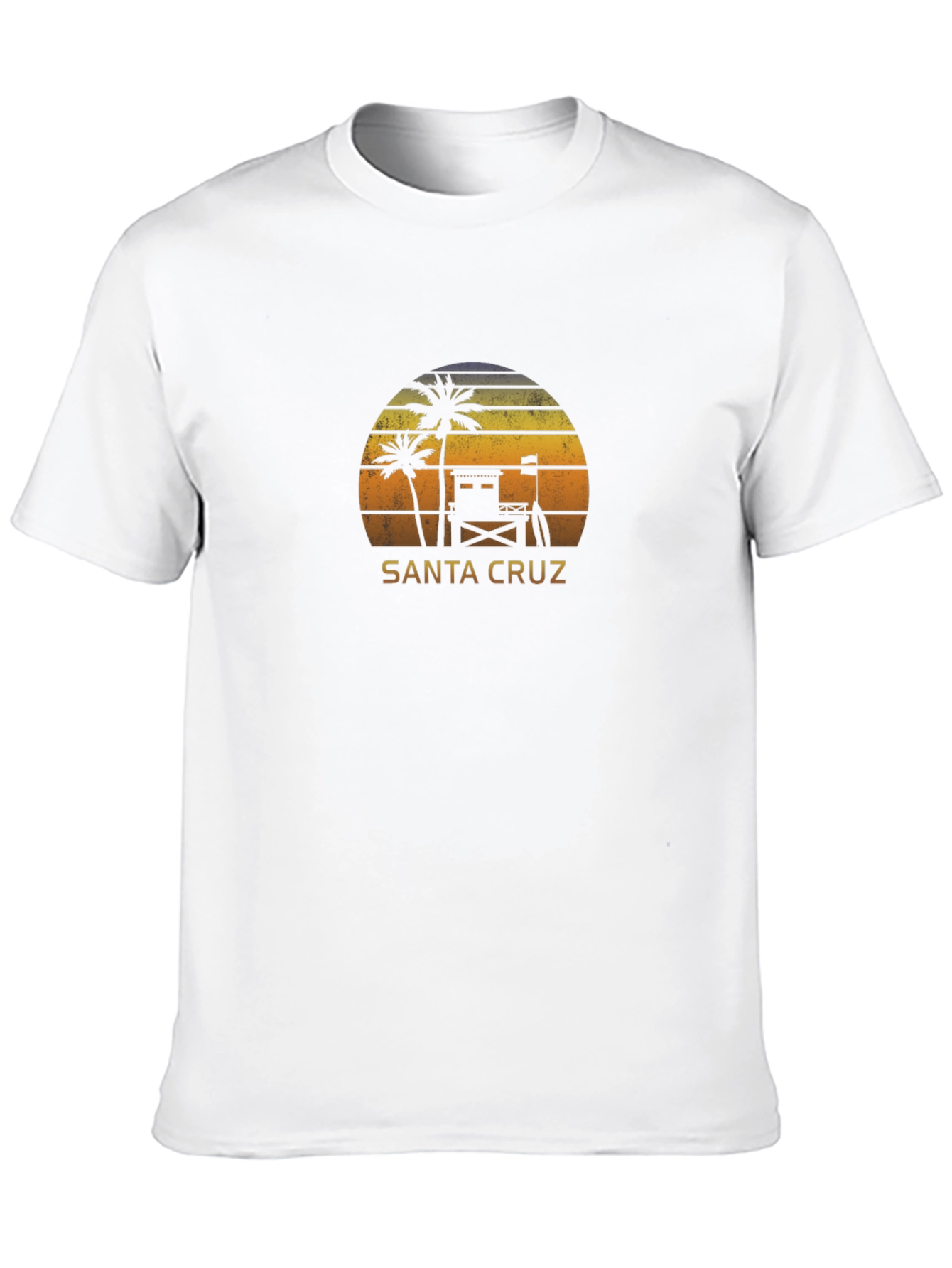 Santa Cruz Beach Sunset Graphic Tee - Black - 10
