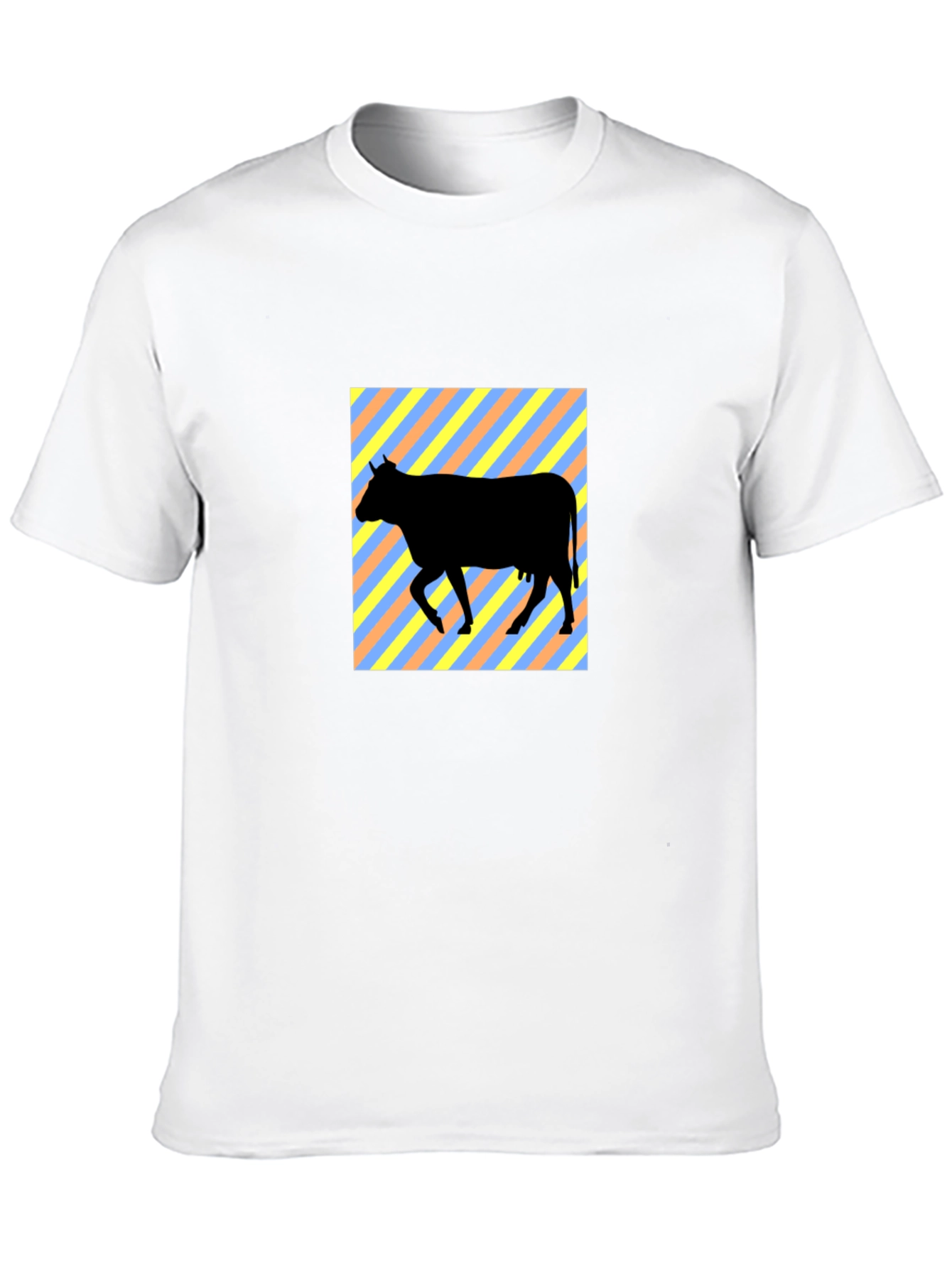 Black Cow Silhouette Graphic Tee - Black view 10