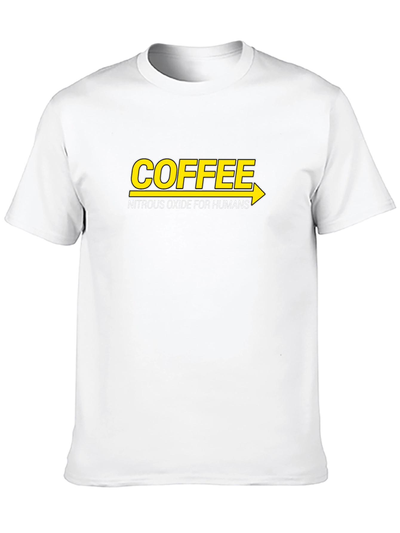 Black Coffee Nitrous Oxide Humor T-Shirt view 10