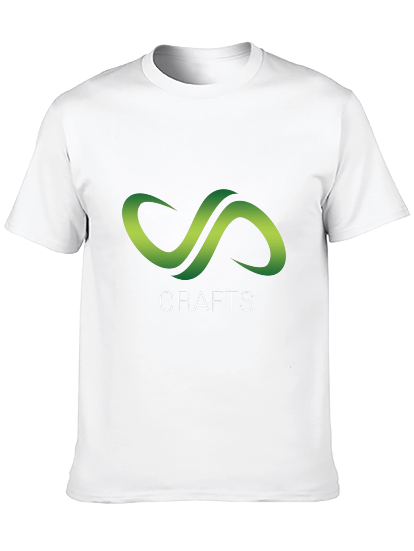 Black Crafts Black T-Shirt with Green Infinity Logo view 10
