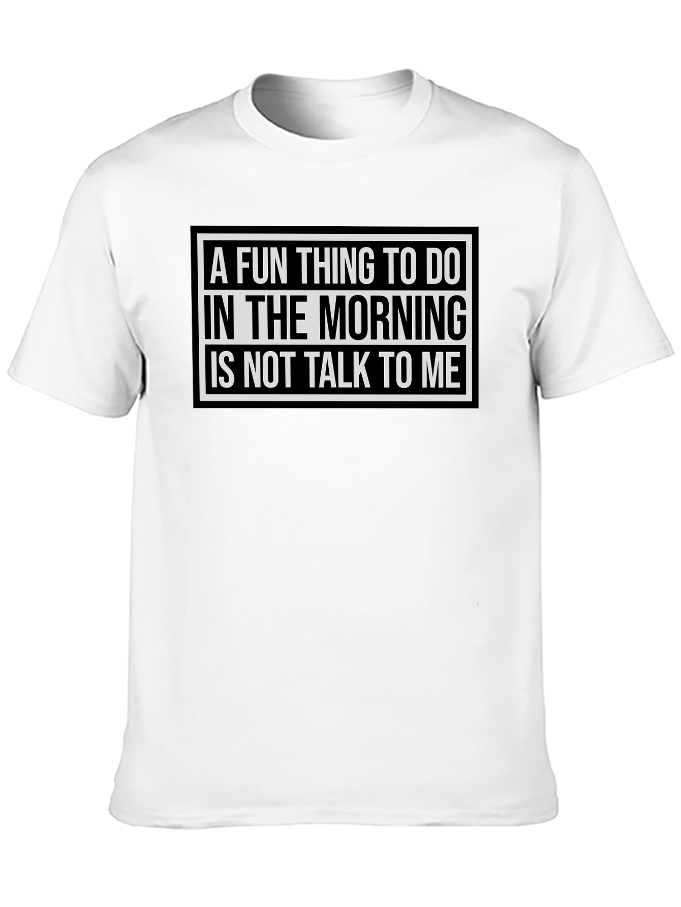 Black Funny Morning Person T-Shirt - "Don't Talk To Me" view 10
