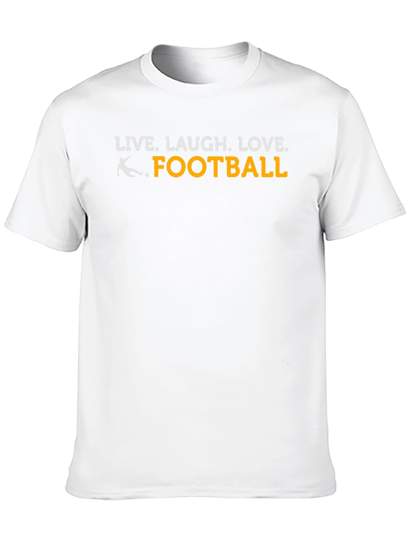 Black Live Laugh Love Football T-Shirt view 10