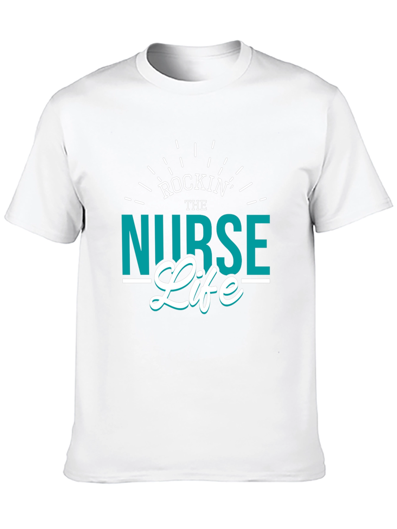 Black Rockin' the Nurse Life Black T-Shirt view 10