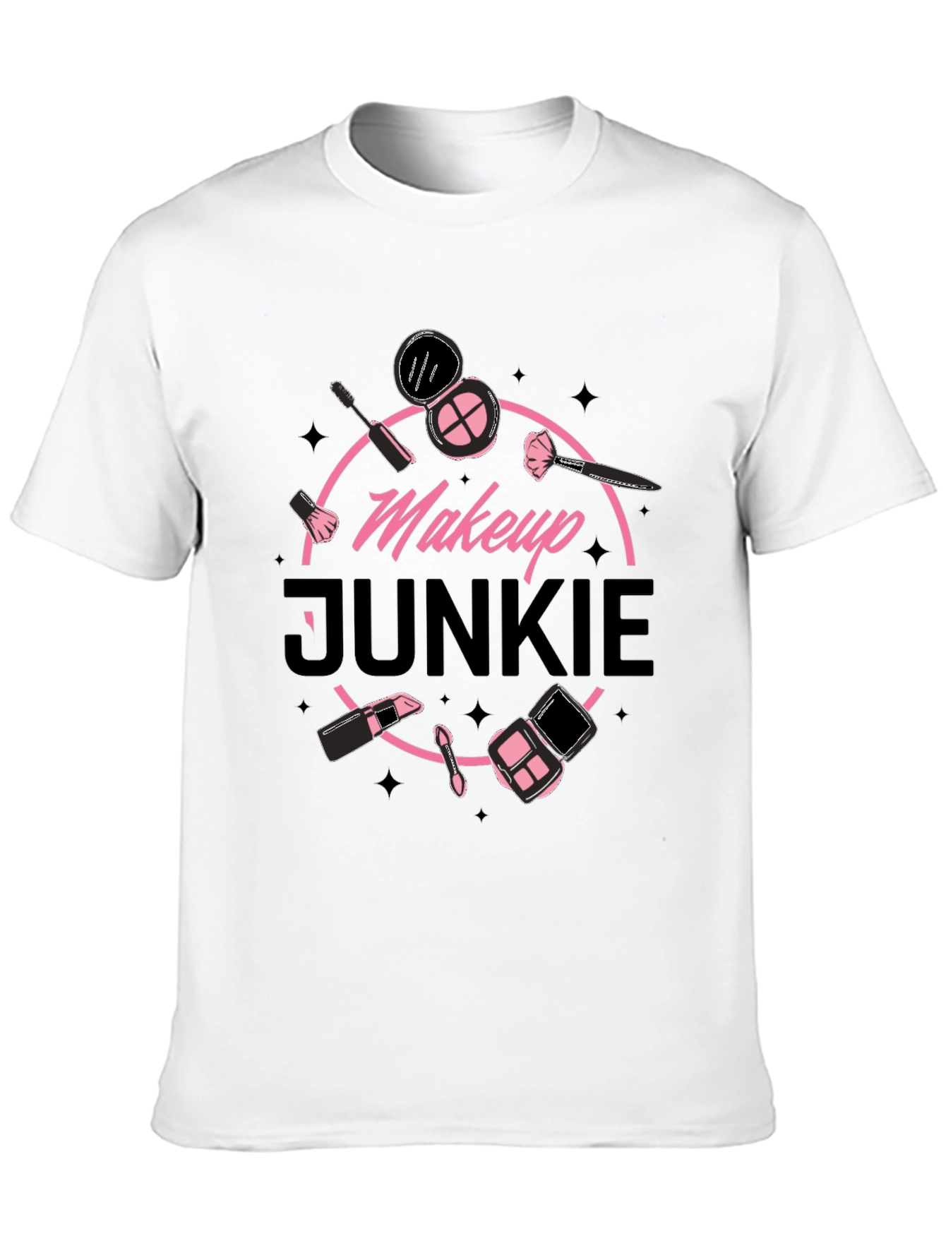 Black Makeup Junkie T-Shirt view 10