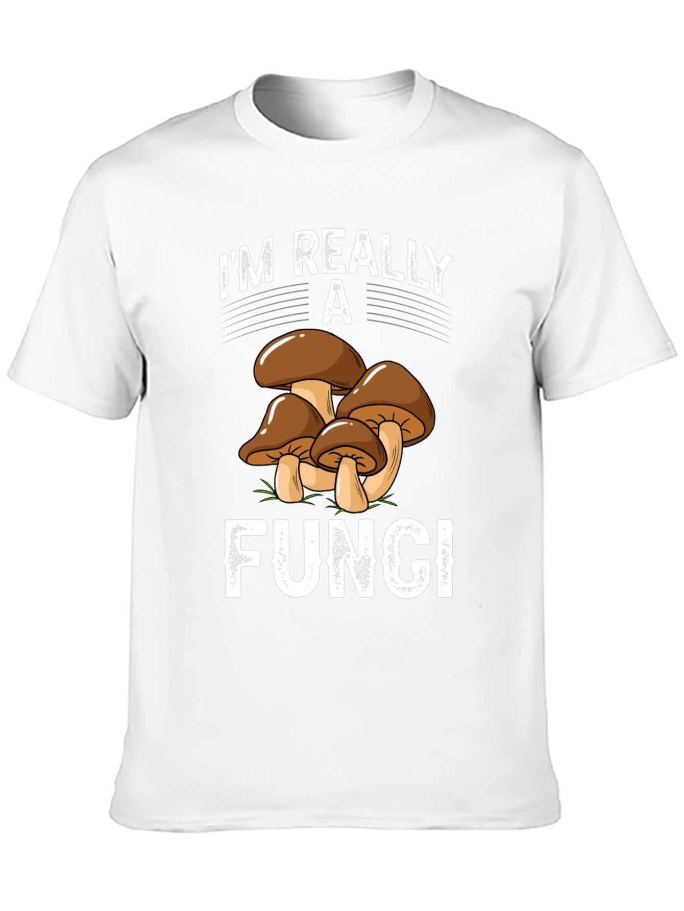 Black I'm Really a Fungi T-Shirt - Funny Mushroom Tee view 10