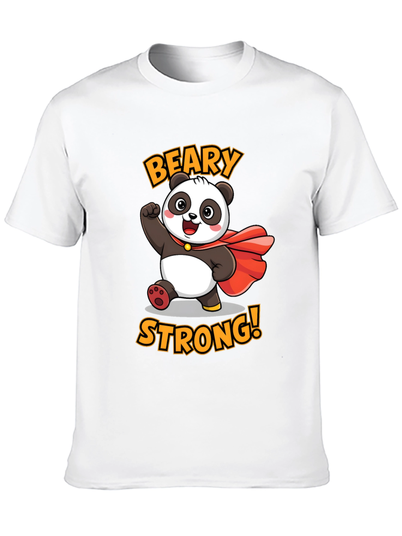 Black Beary Strong Panda Graphic Tee view 10