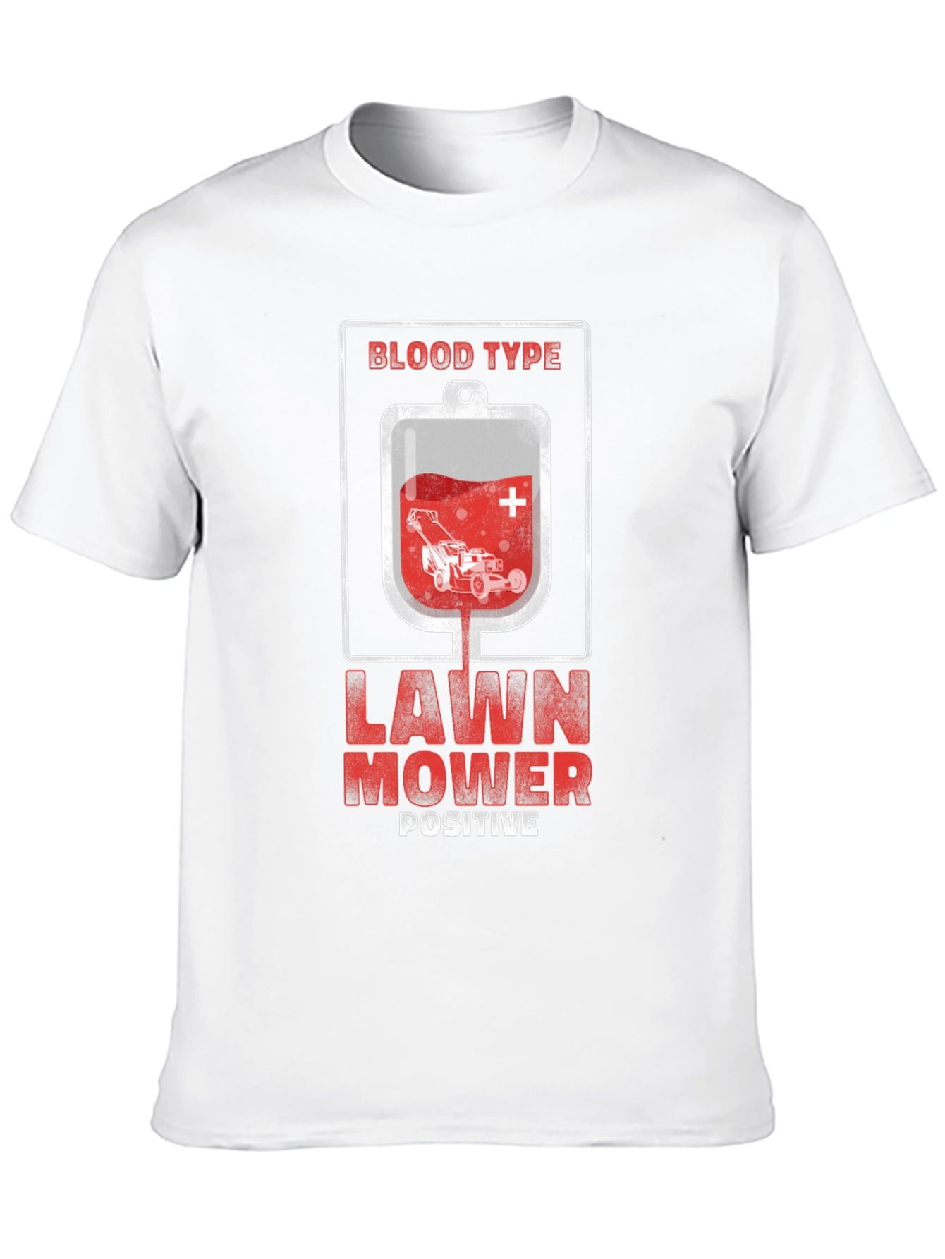 Black Lawn Mower Positive T-Shirt view 10
