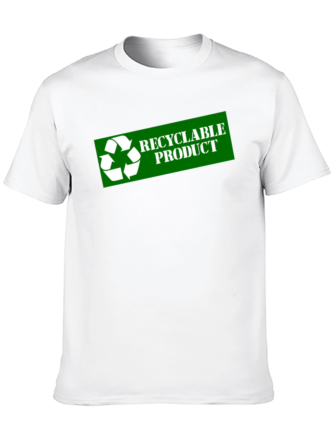 Black Recyclable Product Black T-Shirt view 10