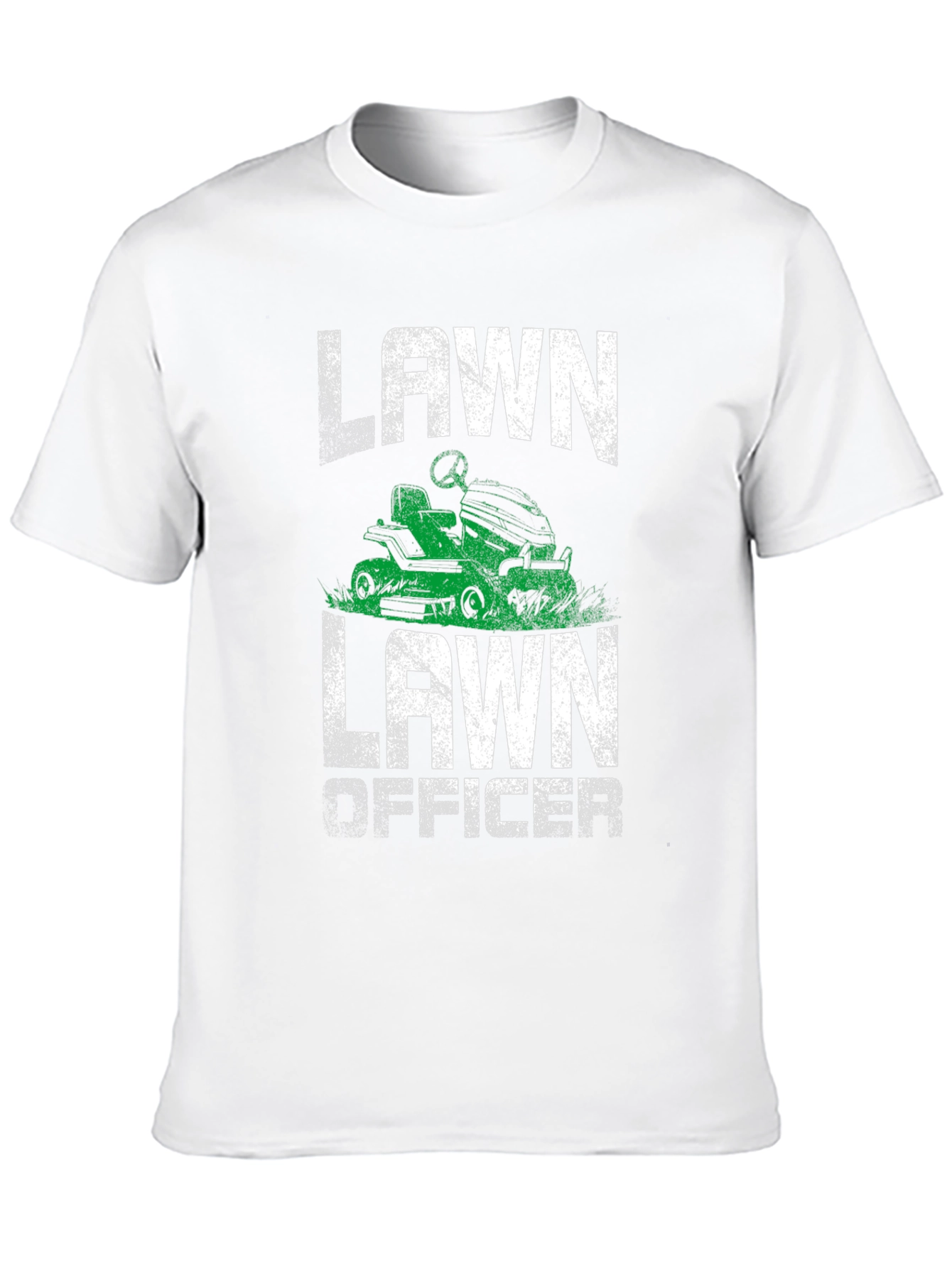 Black Lawn Officer Graphic Tee - Funny Mowing Shirt view 10