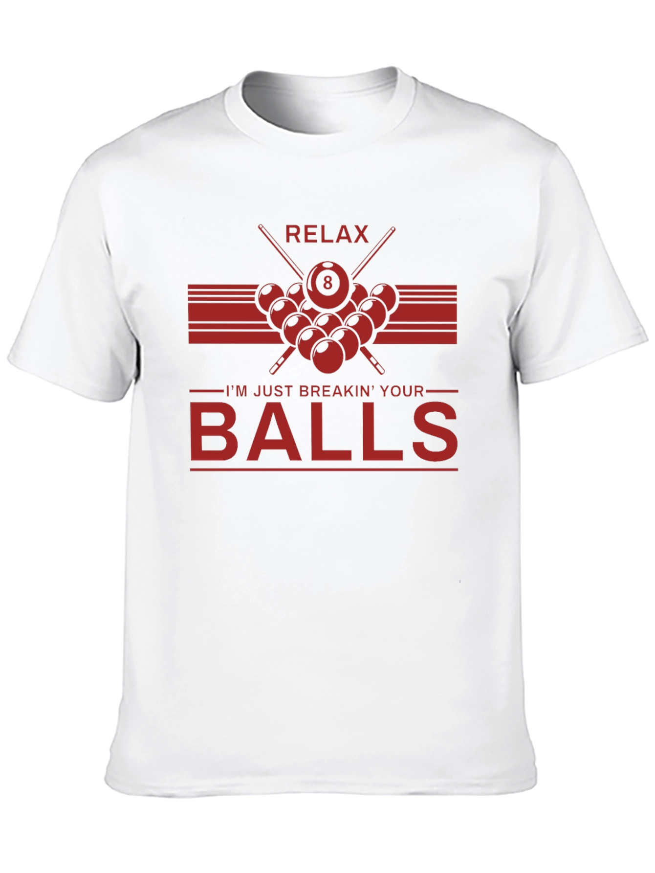 Black Relax Breakin' Balls Graphic Tee - Billiards Shirt view 10