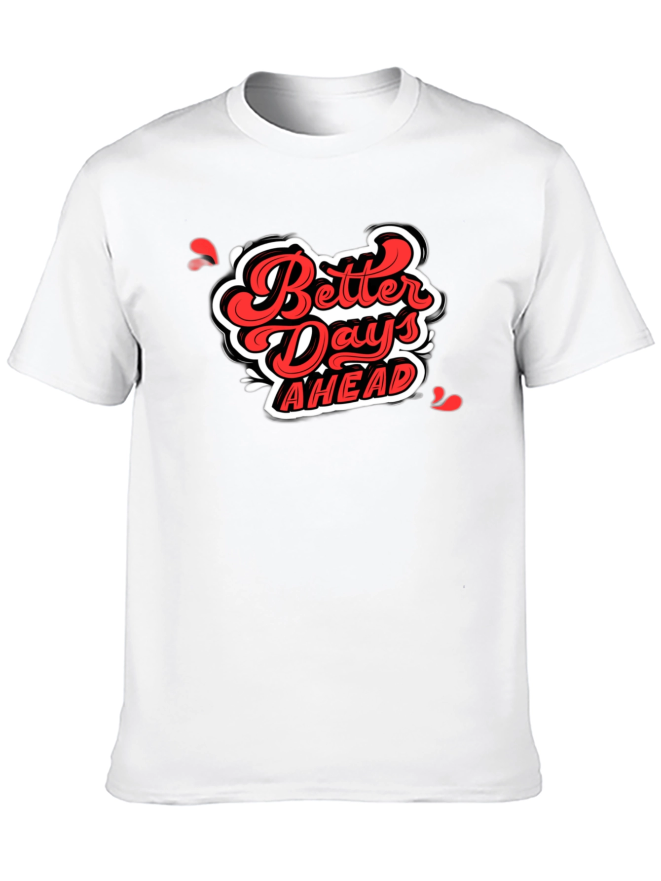 Black Better Days Ahead Graphic Tee - Black view 10