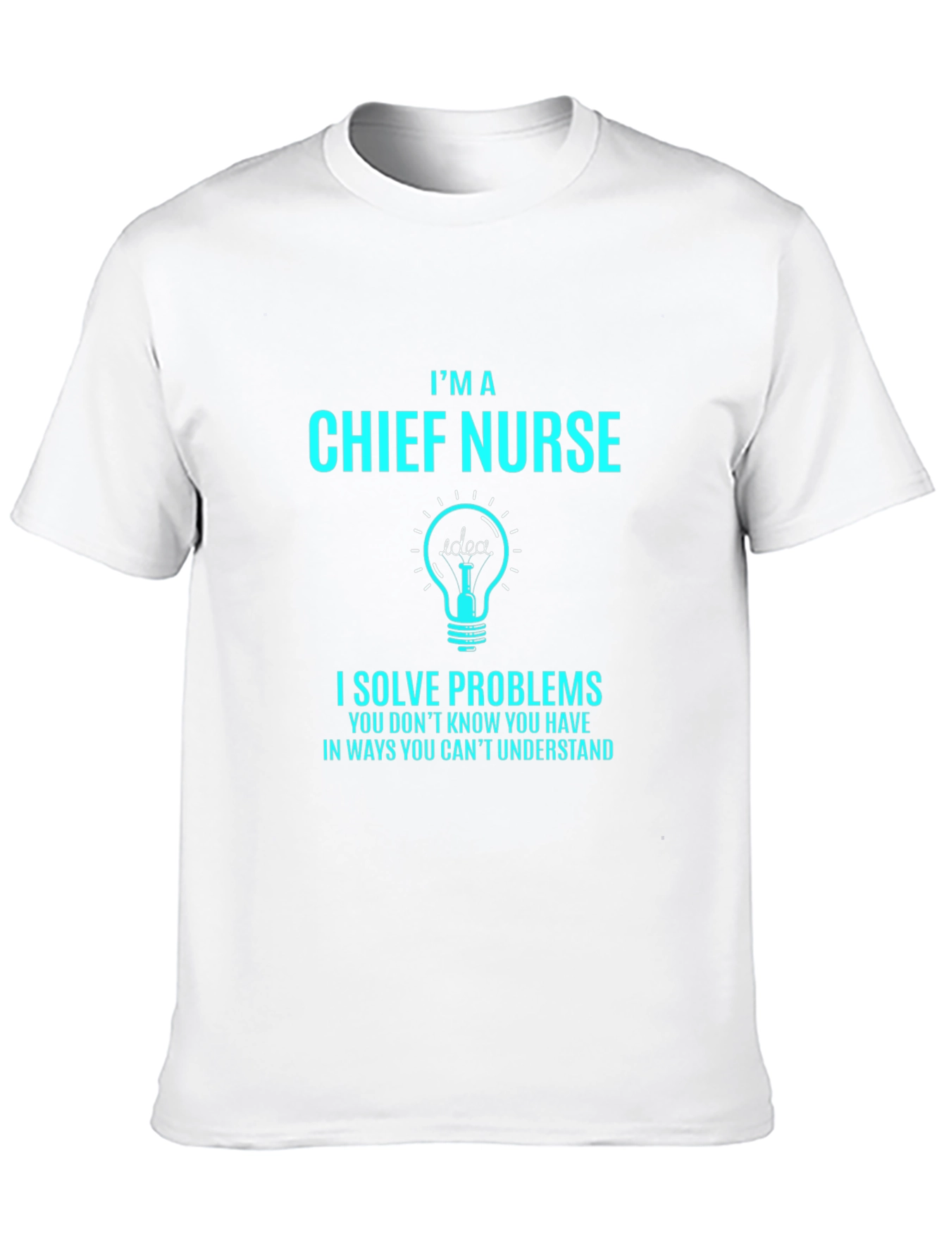 Black Chief Nurse Problem Solver T-Shirt view 10