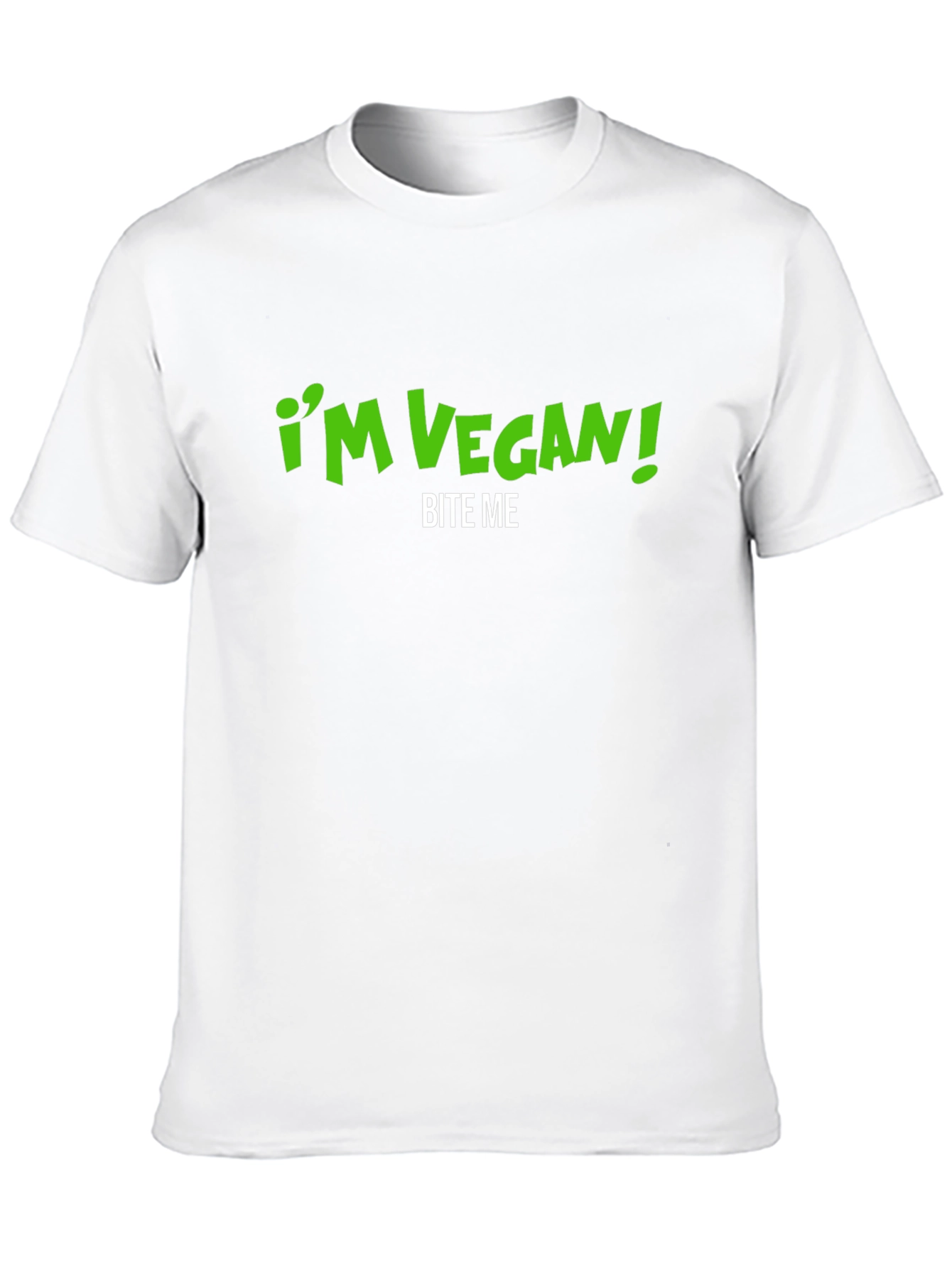 Black Vegan Bite Me Graphic Tee - Bold Statement Shirt view 10