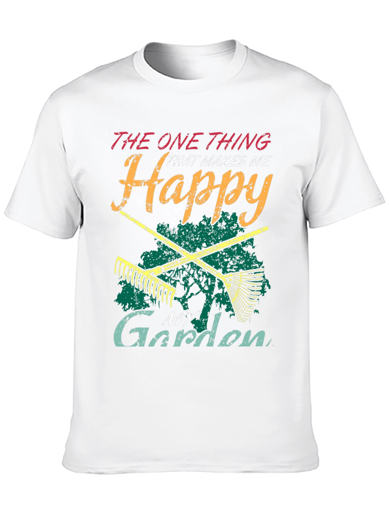 Black Happy Garden T-Shirt - Gardening Lover's Tee view 10