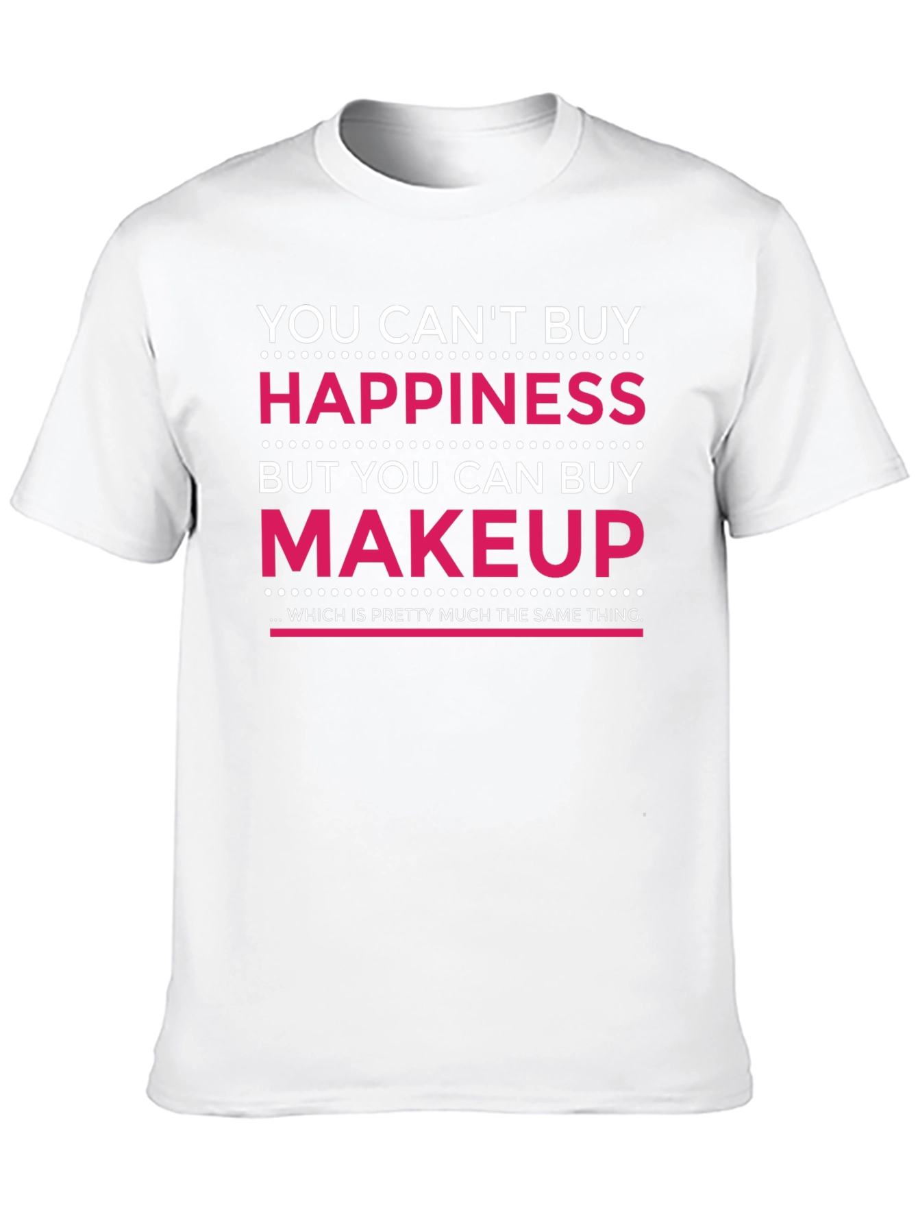 Black Makeup Happiness T-Shirt view 10
