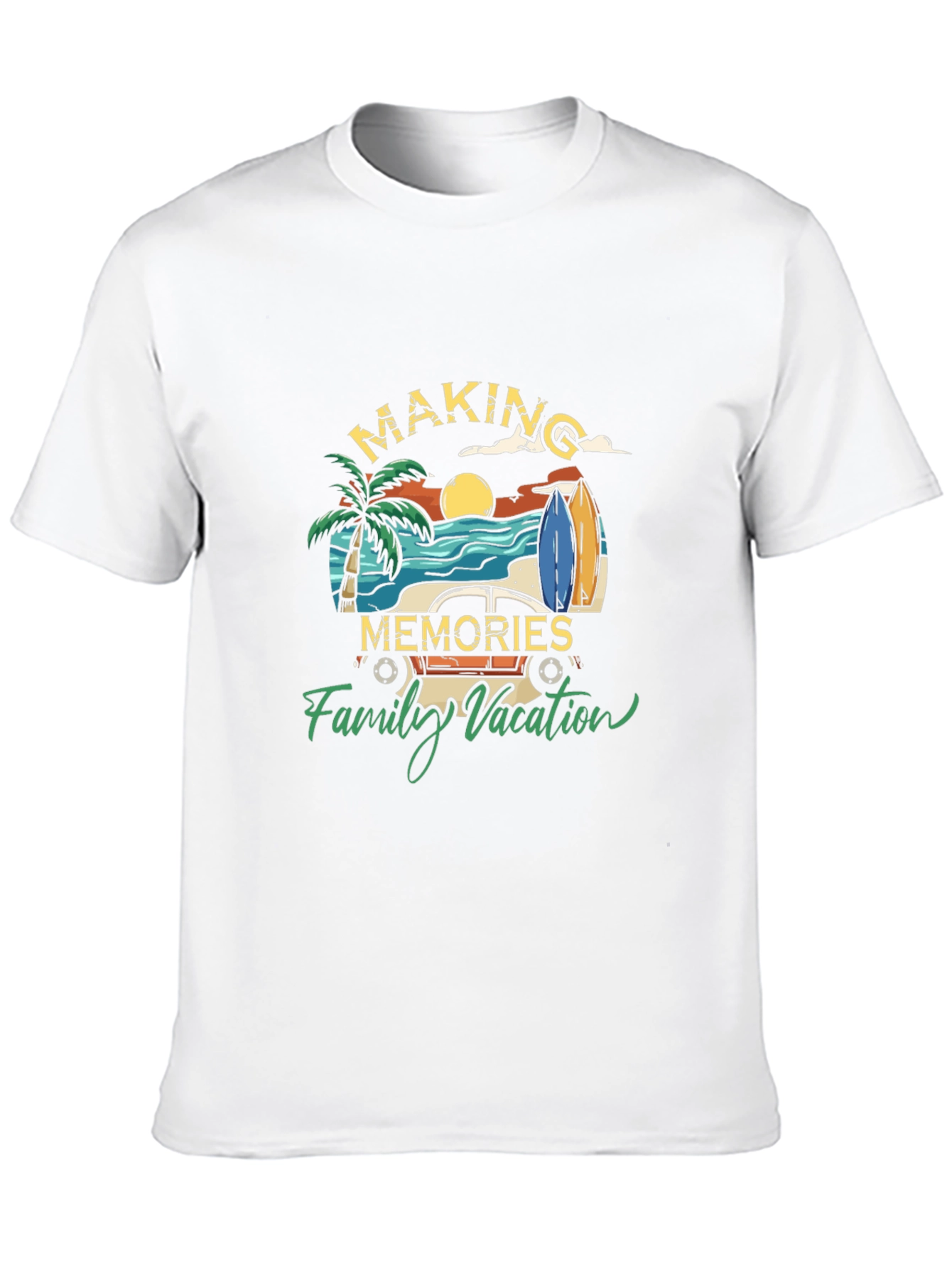 Black Making Memories Family Vacation T-Shirt view 10