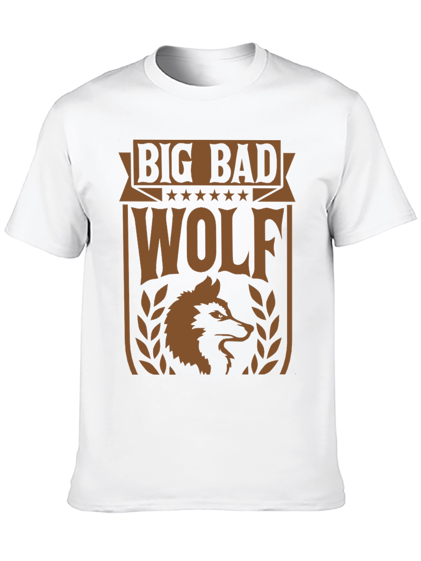 Black Big Bad Wolf Graphic Tee - Men's Black T-Shirt view 10