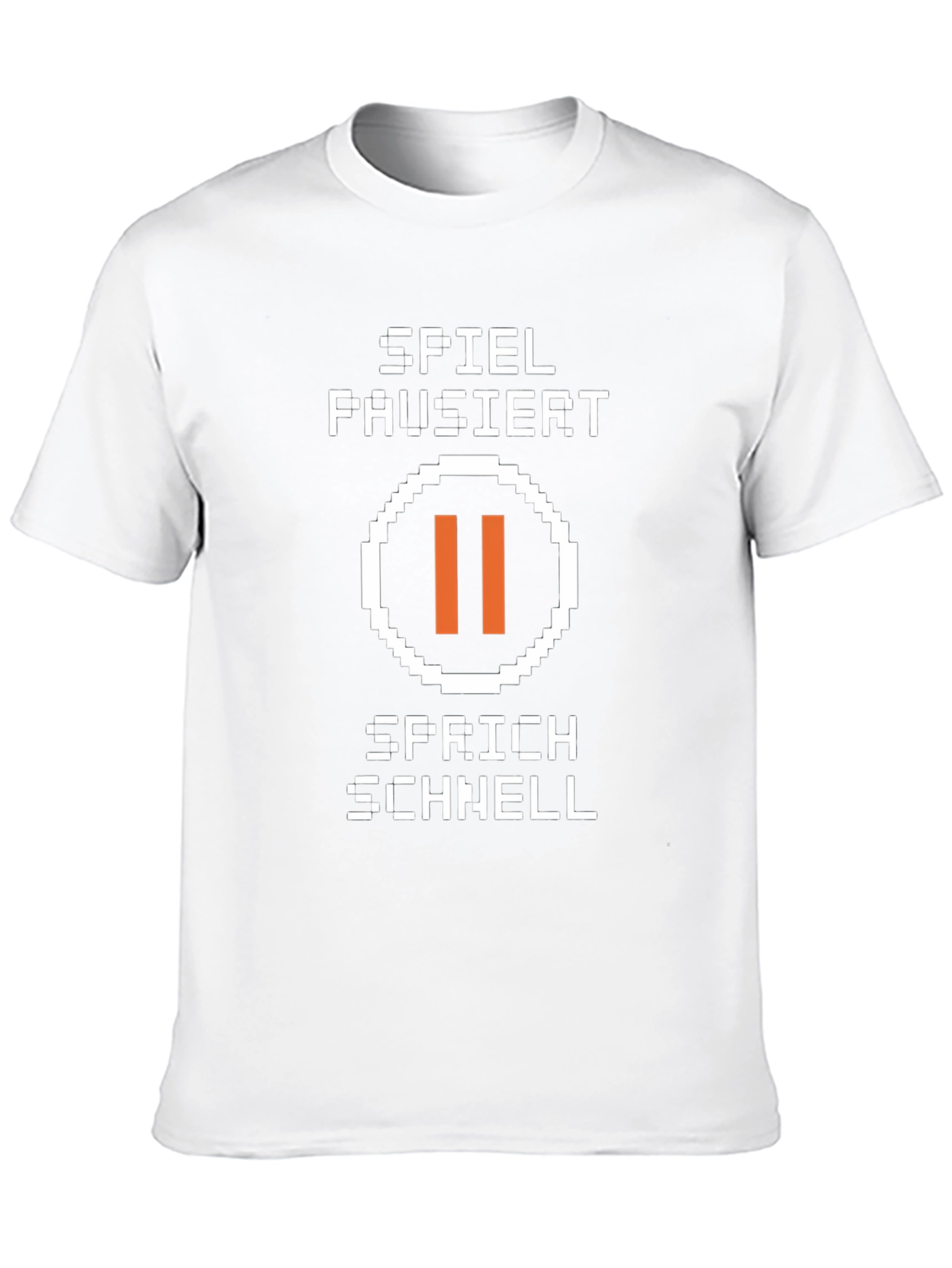 Black Spiel Pausiert Gamer T-Shirt - Black view 10
