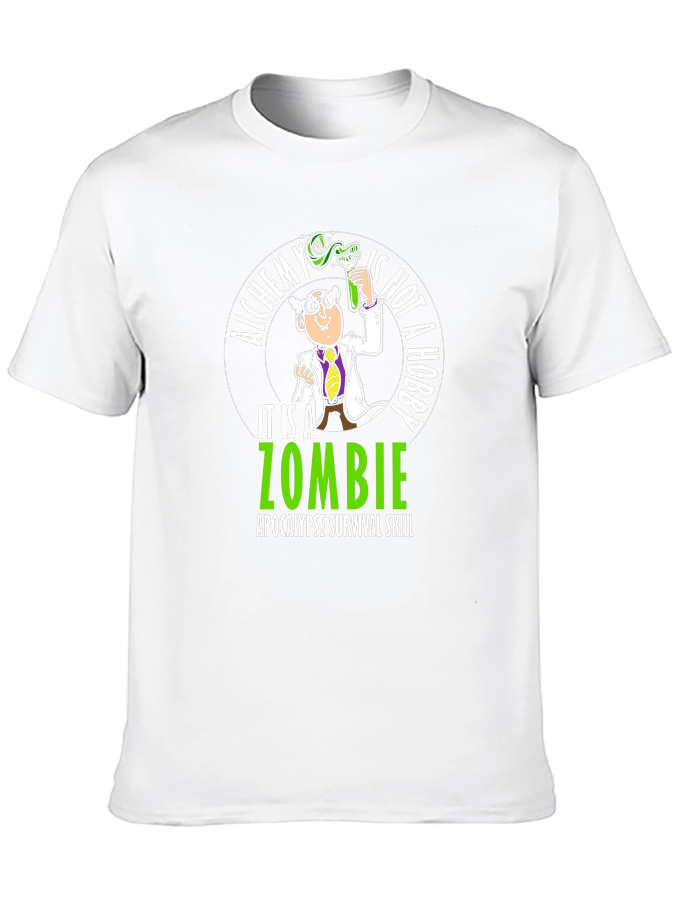 Black Alchemy Zombie Apocalypse Survival T-Shirt view 10