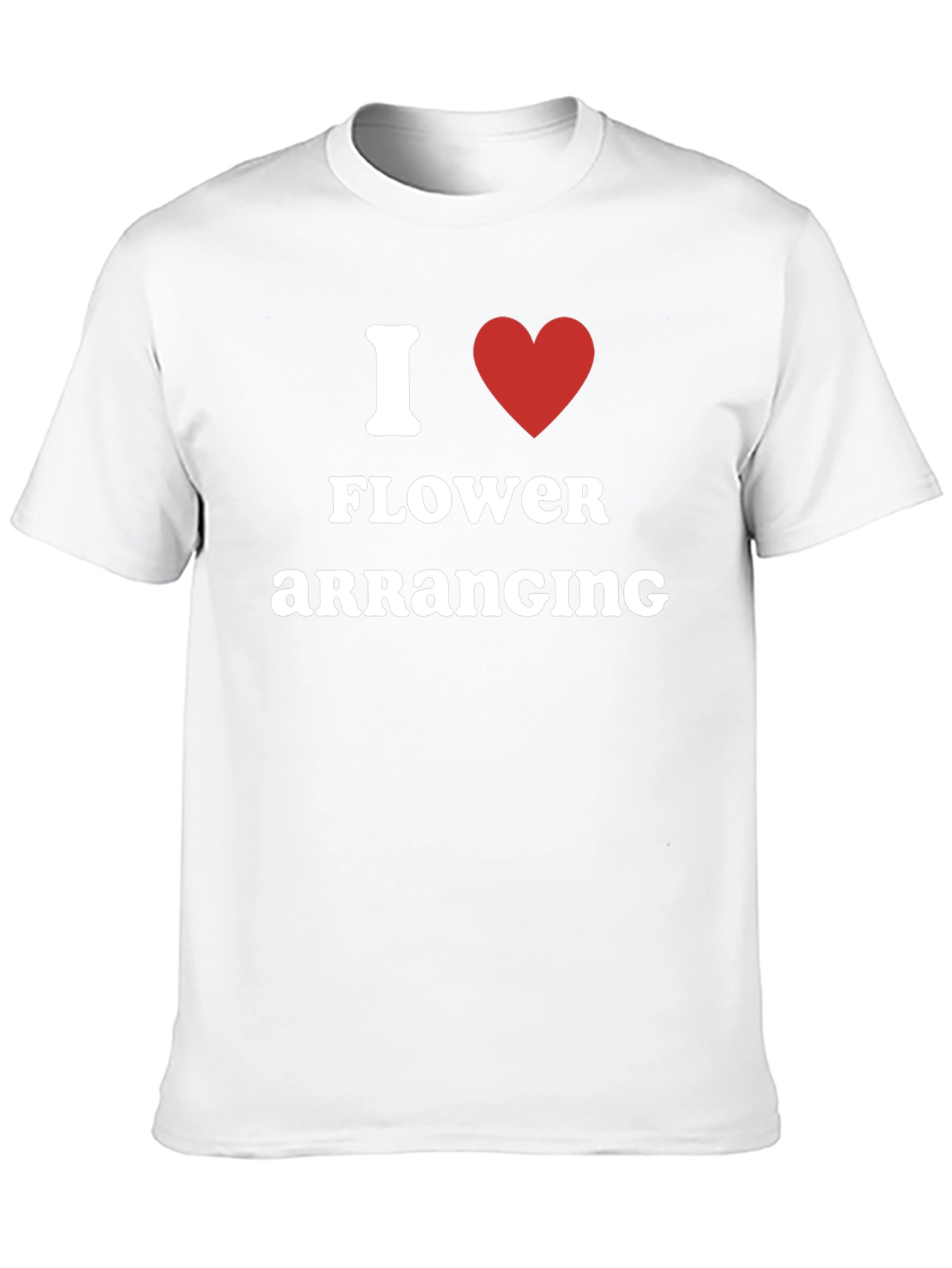 Black I Love Flower Arranging Black T-Shirt view 10