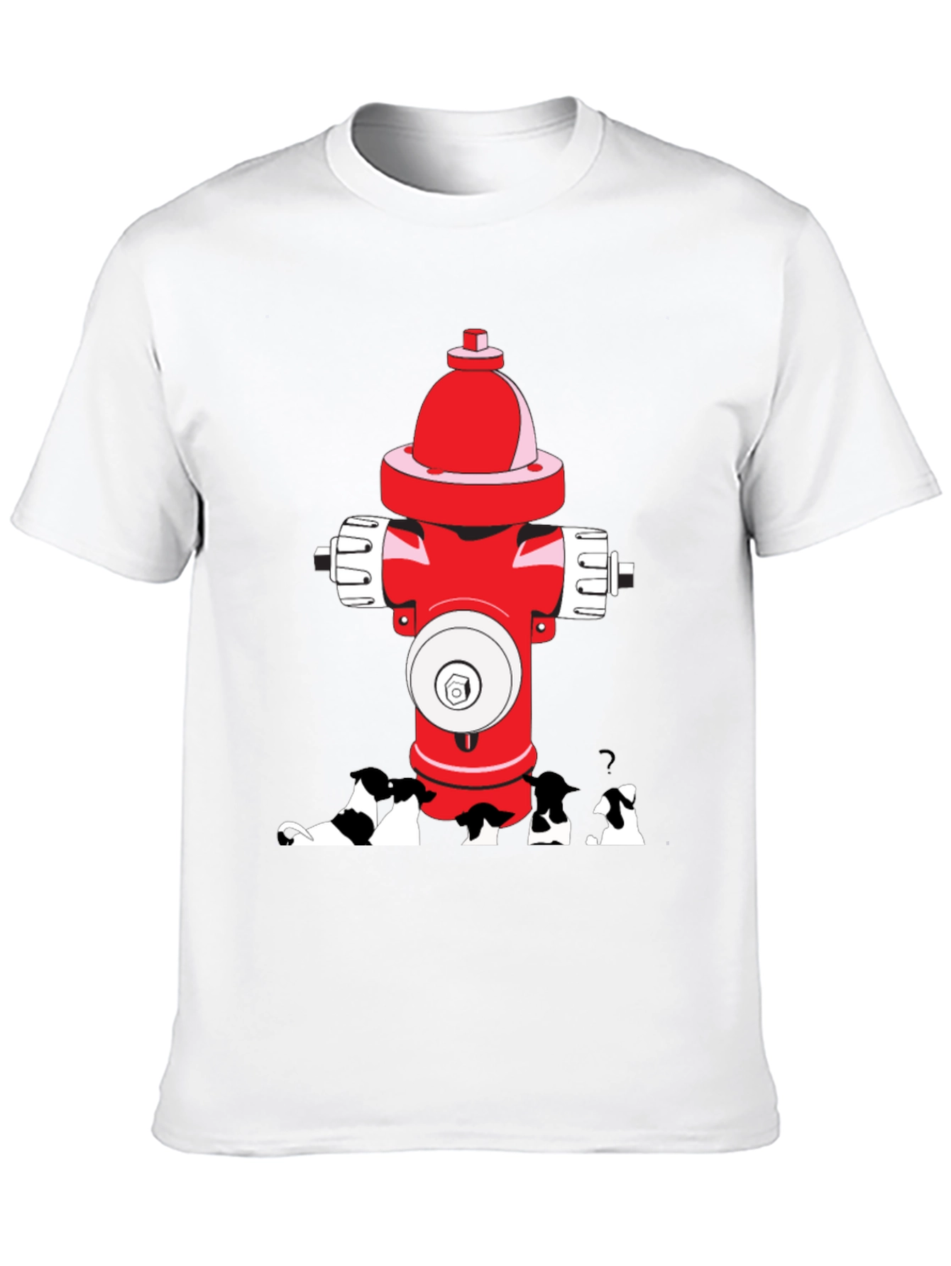 Black Dog Peeing on Fire Hydrant Graphic Tee view 10