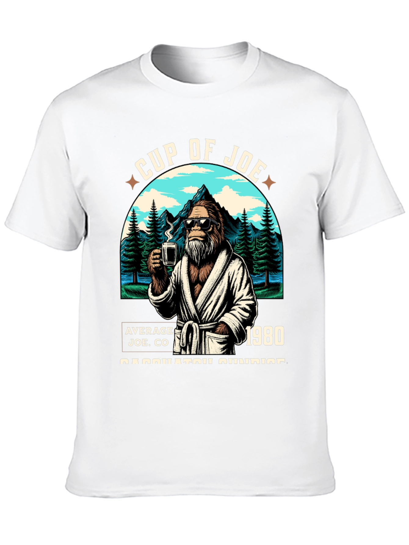 Black Cup of Joe Bigfoot T-Shirt: Average Joe CO view 10