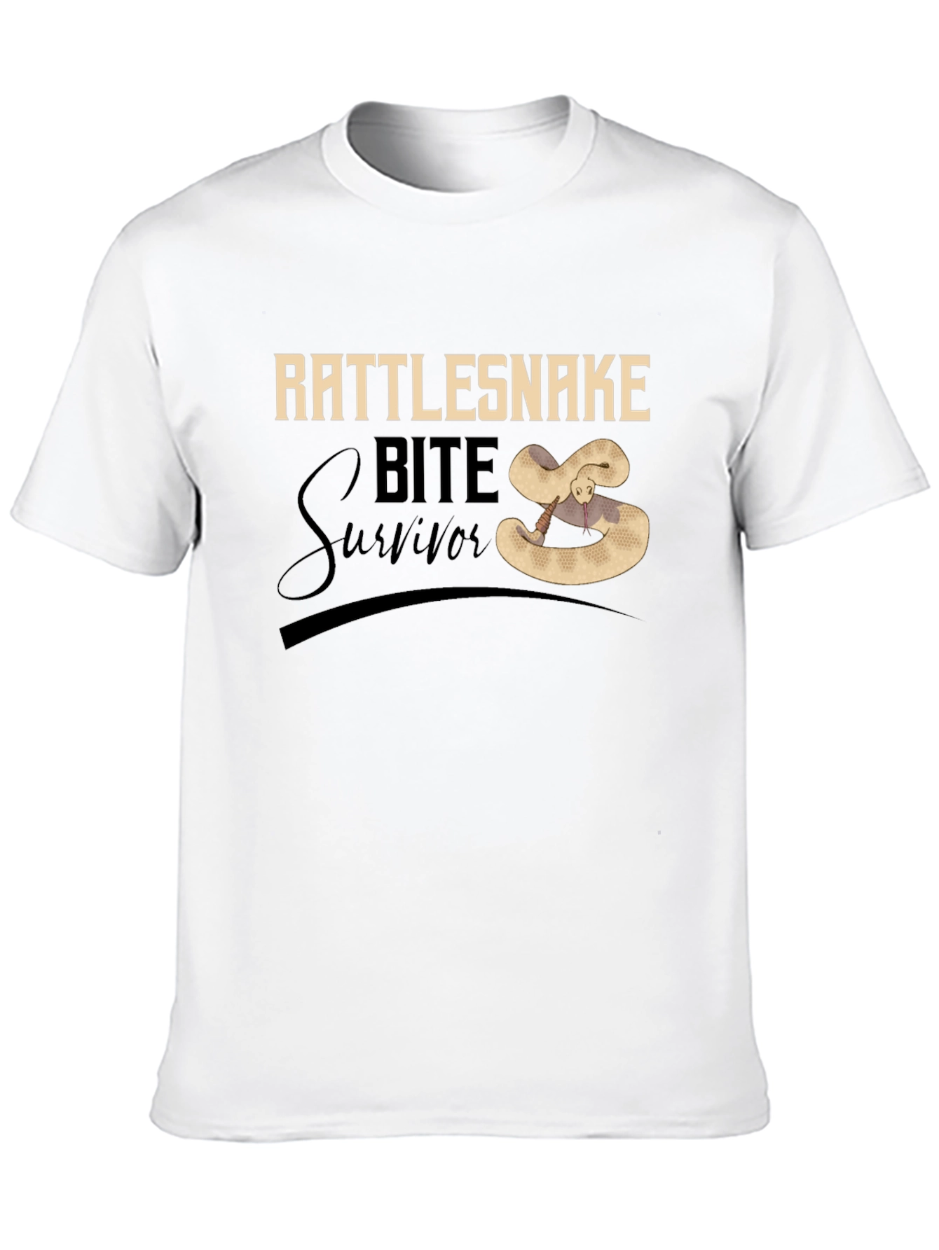 Black Rattlesnake Bite Survivor T-Shirt view 10