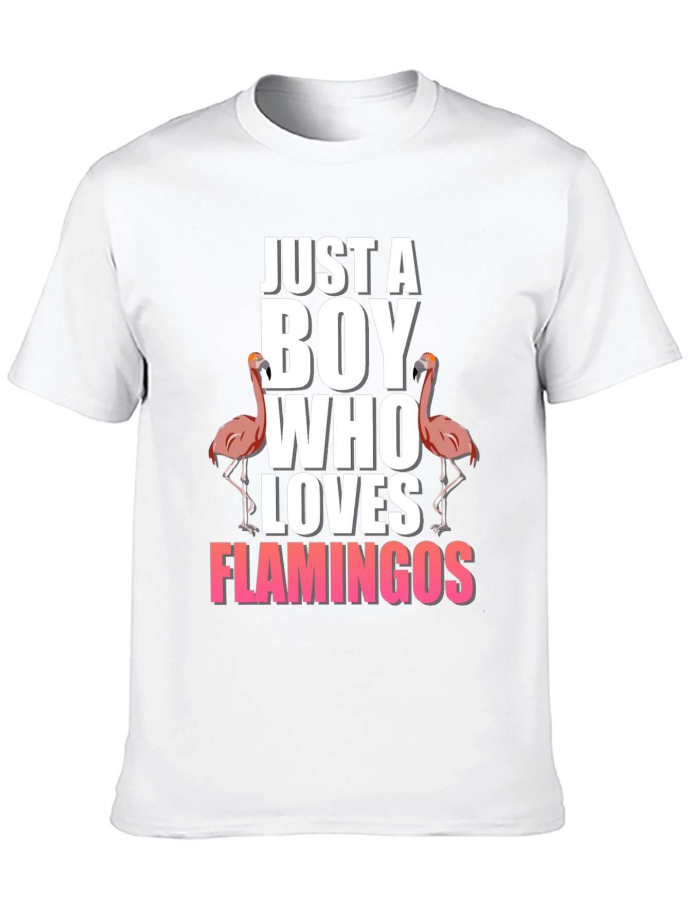 Black Boy Who Loves Flamingos T-Shirt view 10