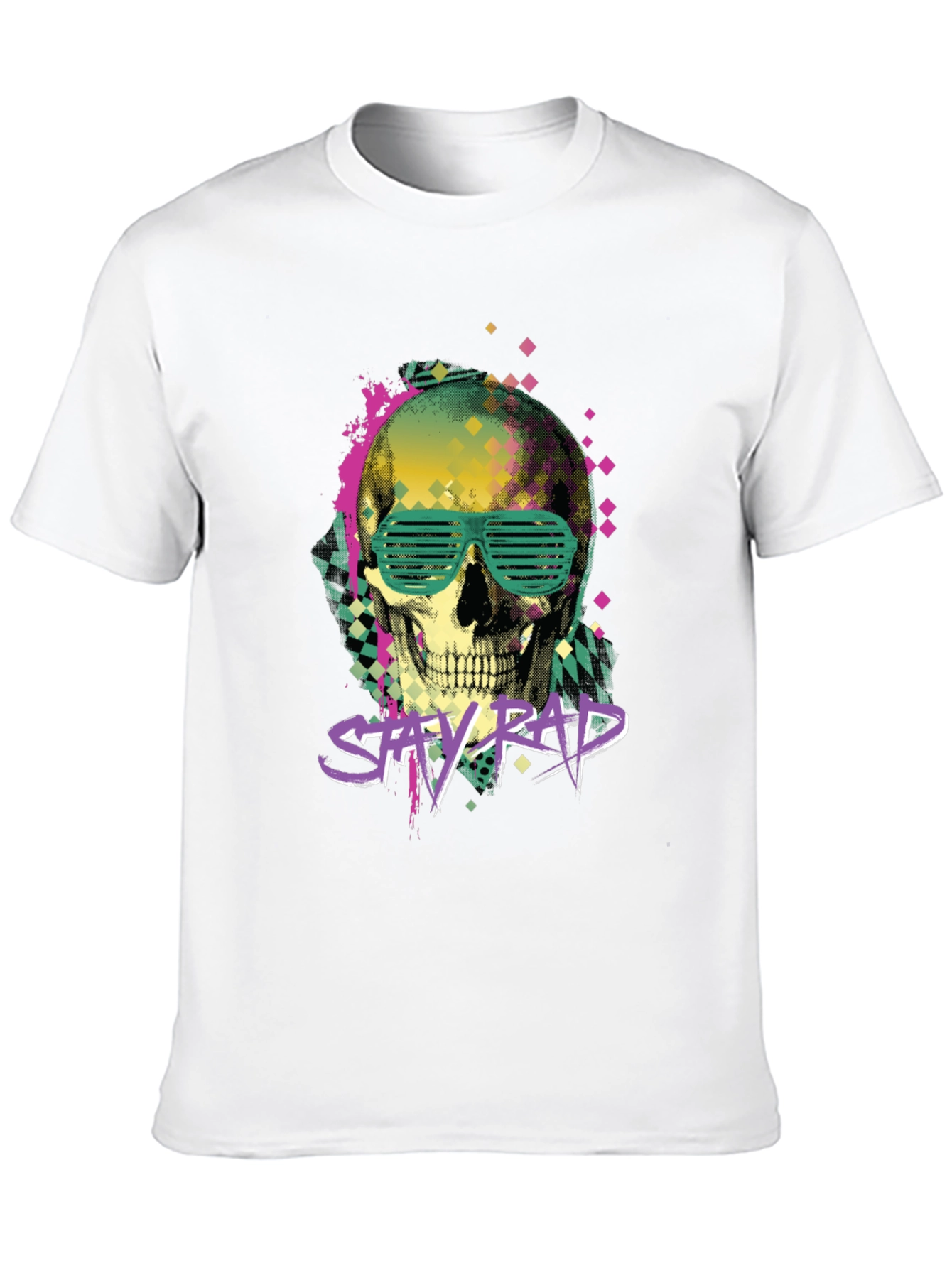 Black Stay Rad Graphic Tee - Skull & Shutter Shades view 10
