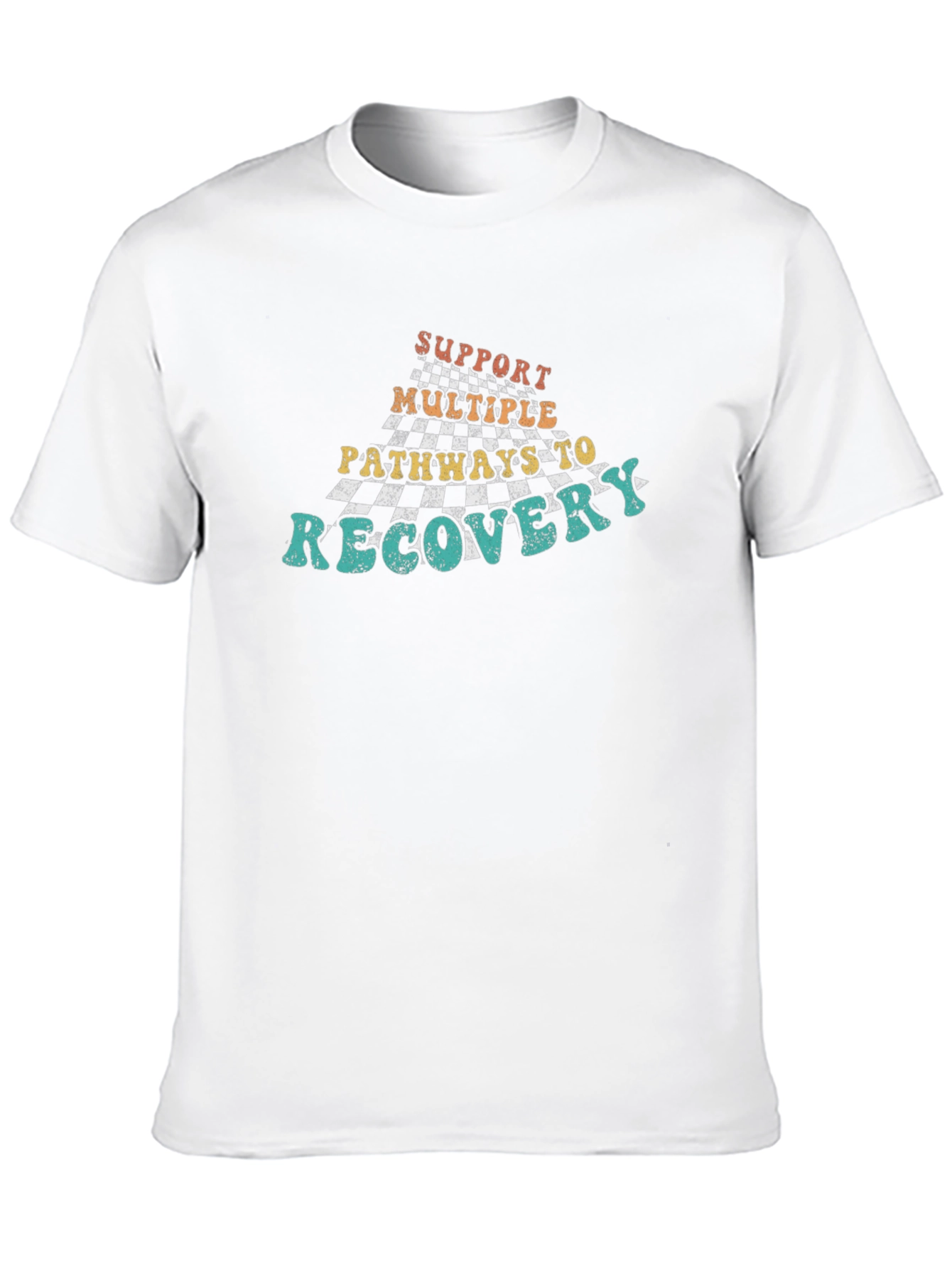 Black Support Multiple Pathways to Recovery Tee view 10