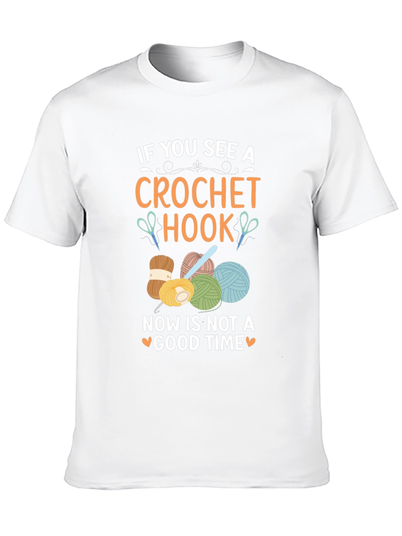 Black Crochet Hook T-Shirt - Funny Crafting Tee view 10