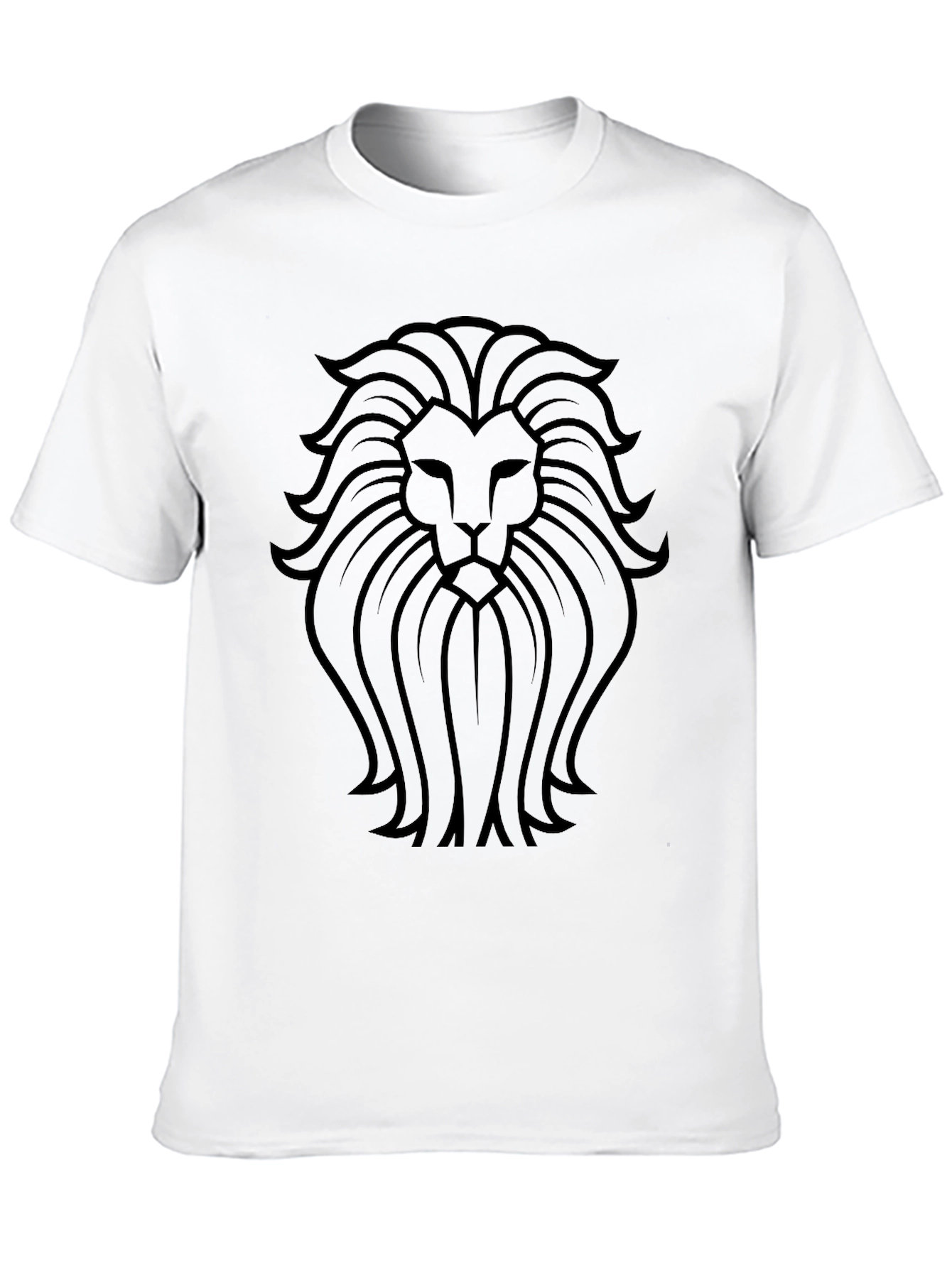 Black Lion Crest Graphic Tee - Black Cotton Blend view 10