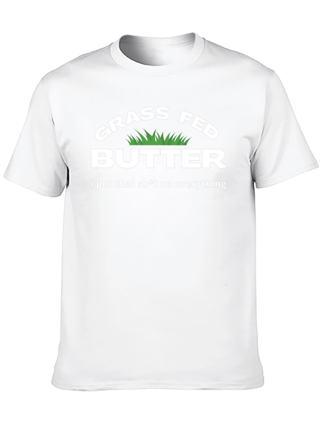 Black Grass Fed Butter T-Shirt - Funny Foodie Tee view 10